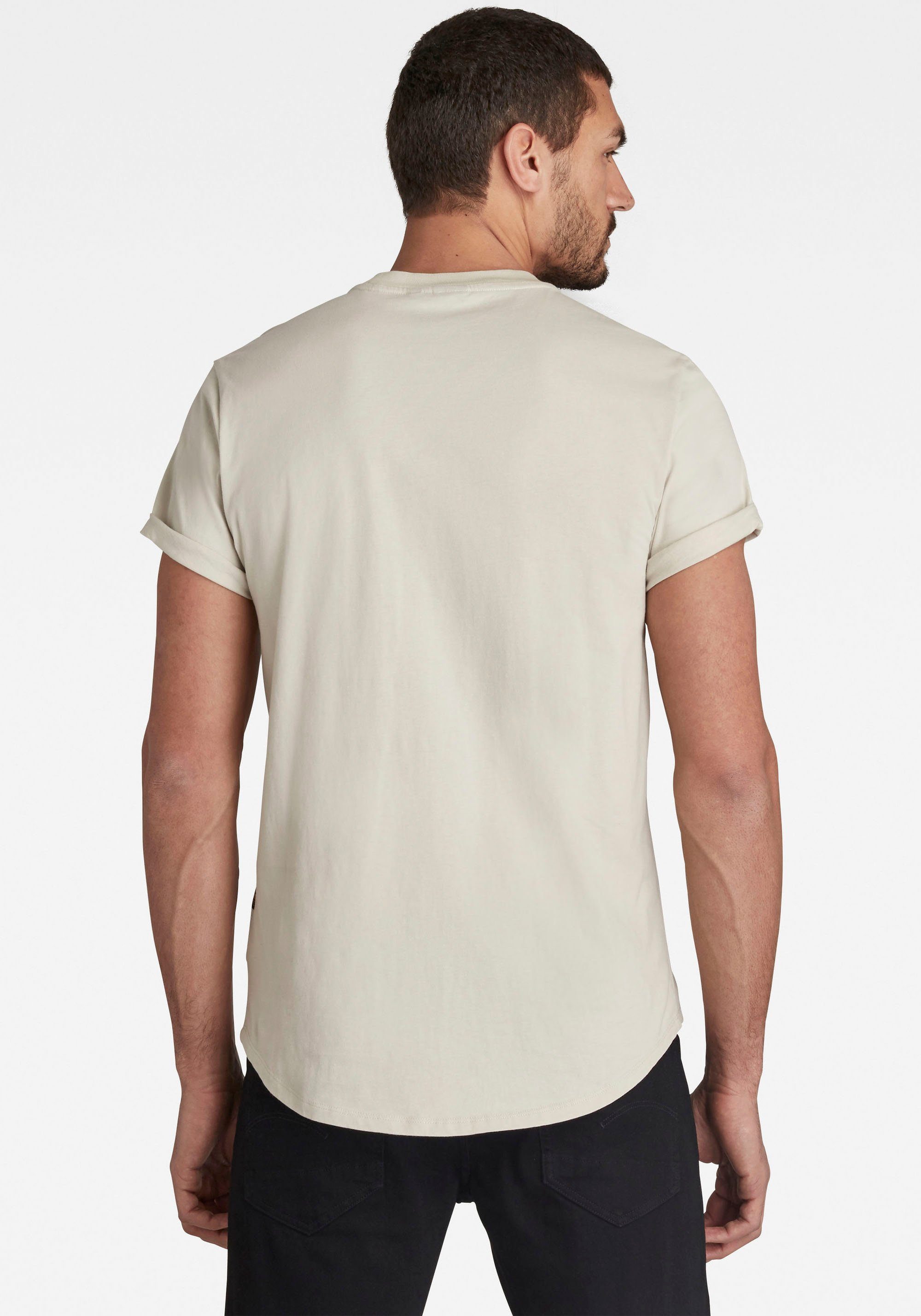 white T-Shirt Lash Logo G-Star Stitching mit bait RAW kleinem