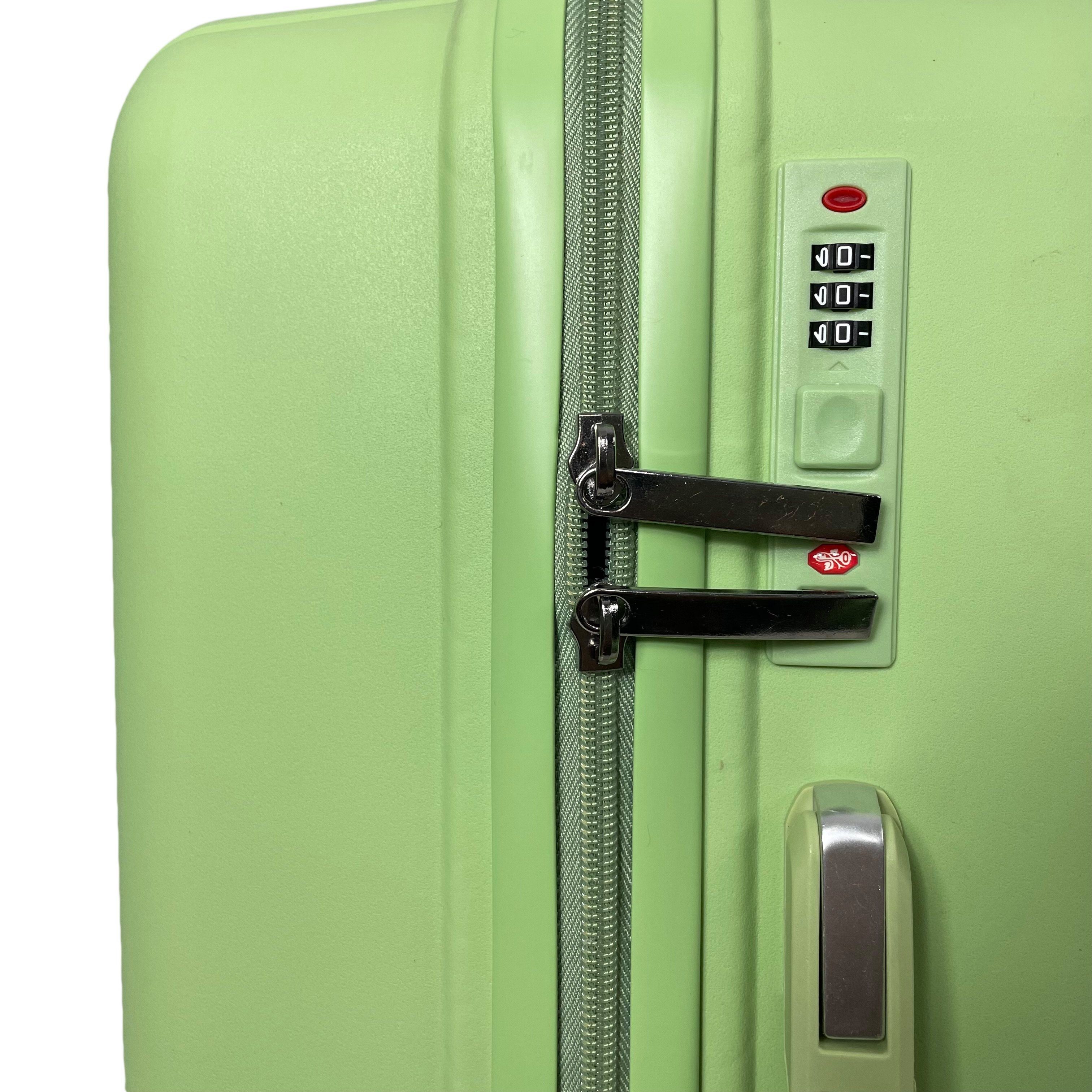 Reisekoffer Handgepäck Reisetasche Tasche M/L/XL/XXL/4er Set Koffer MTB Hellgrün Koffer