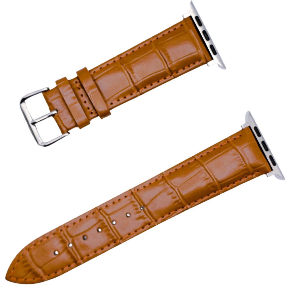 Ware aus aller Welt Smartwatch-Armband kompatibel mit Apple Watch 42/44/45/49mm Leder Uhren-Armband