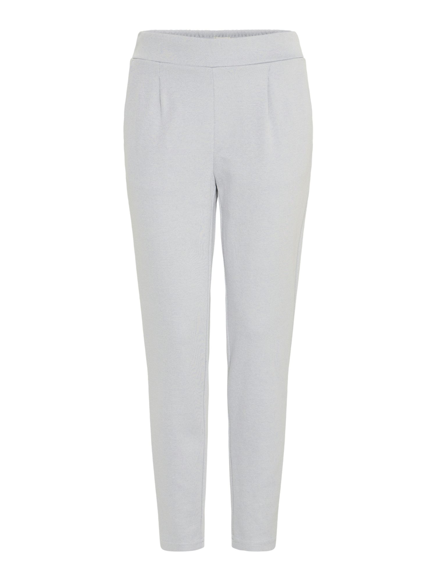 ICHI Stoffhose blau, Business, Baumwolle, Unifarben, Slim Fit, Mittel