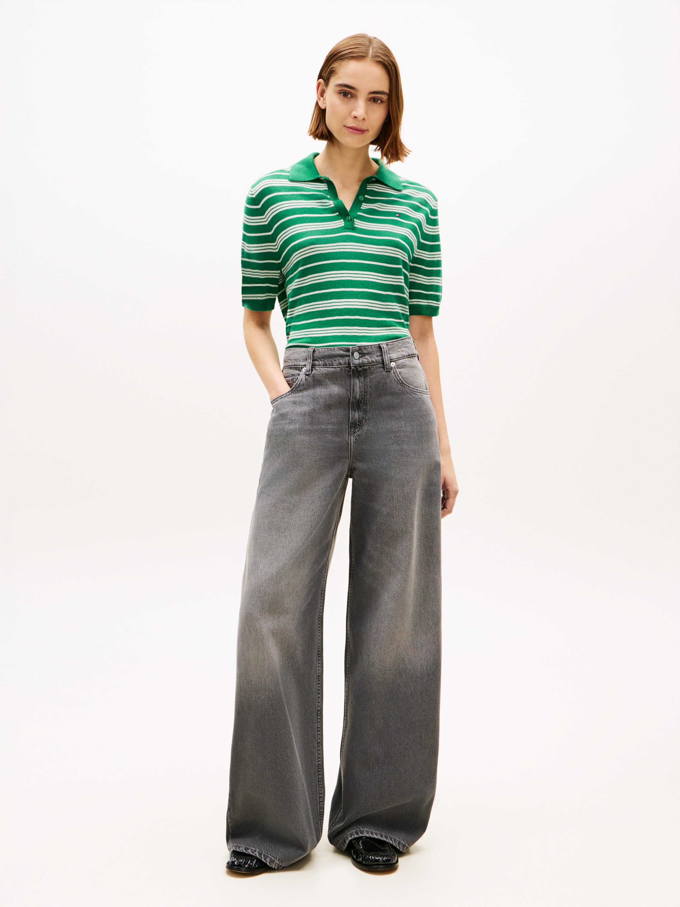 Tommy Hilfiger High-waist-Jeans DNM 70's WIDE LEG HW