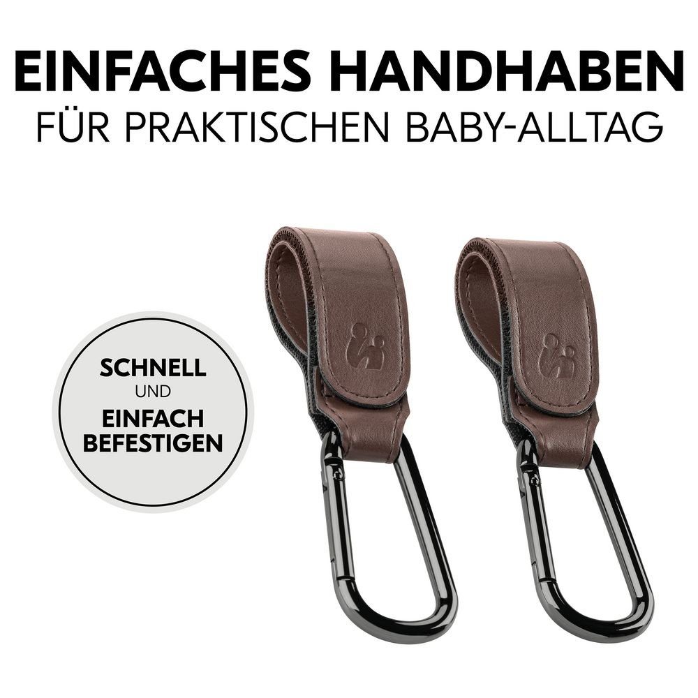 Braun Haken Universal Hauck Wickeltaschen für Kinderwagen Wickeltasche - (2-tlg), / Tragetaschen