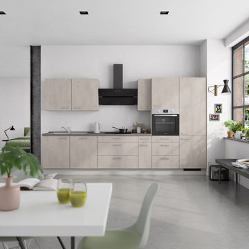nobilia® Küchenzeile "Riva premium", vormontiert, Ausrichtung wählbar, Breite 360 cm, ohne E-Geräte