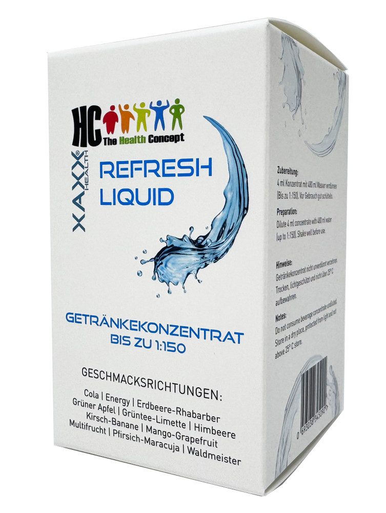 XAXX Getränke-Sirup HC Refresh Liquid Testset mit 11 Sorten 1:150, je 10 ml