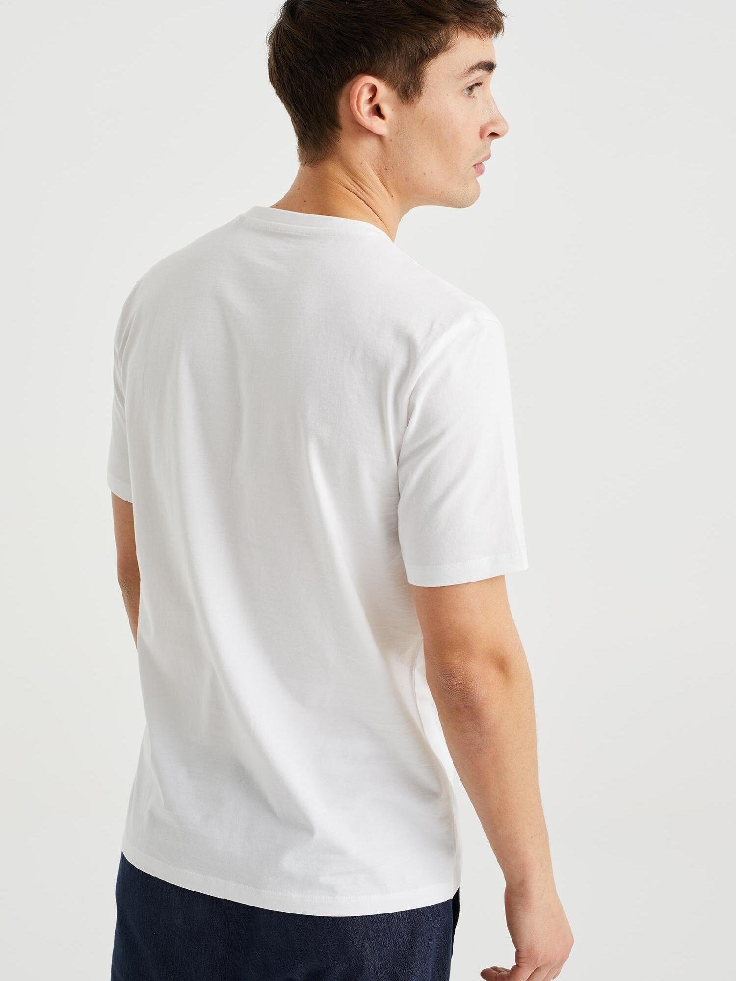 Weiß (1-tlg) T-Shirt WE Fashion