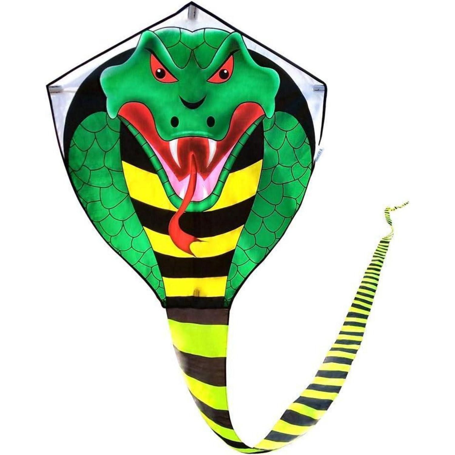 LuxusKollektion Flug-Drache Colorful Kobra-Drachen für Kinder und Erwachsene, 49ft Groß mit langem