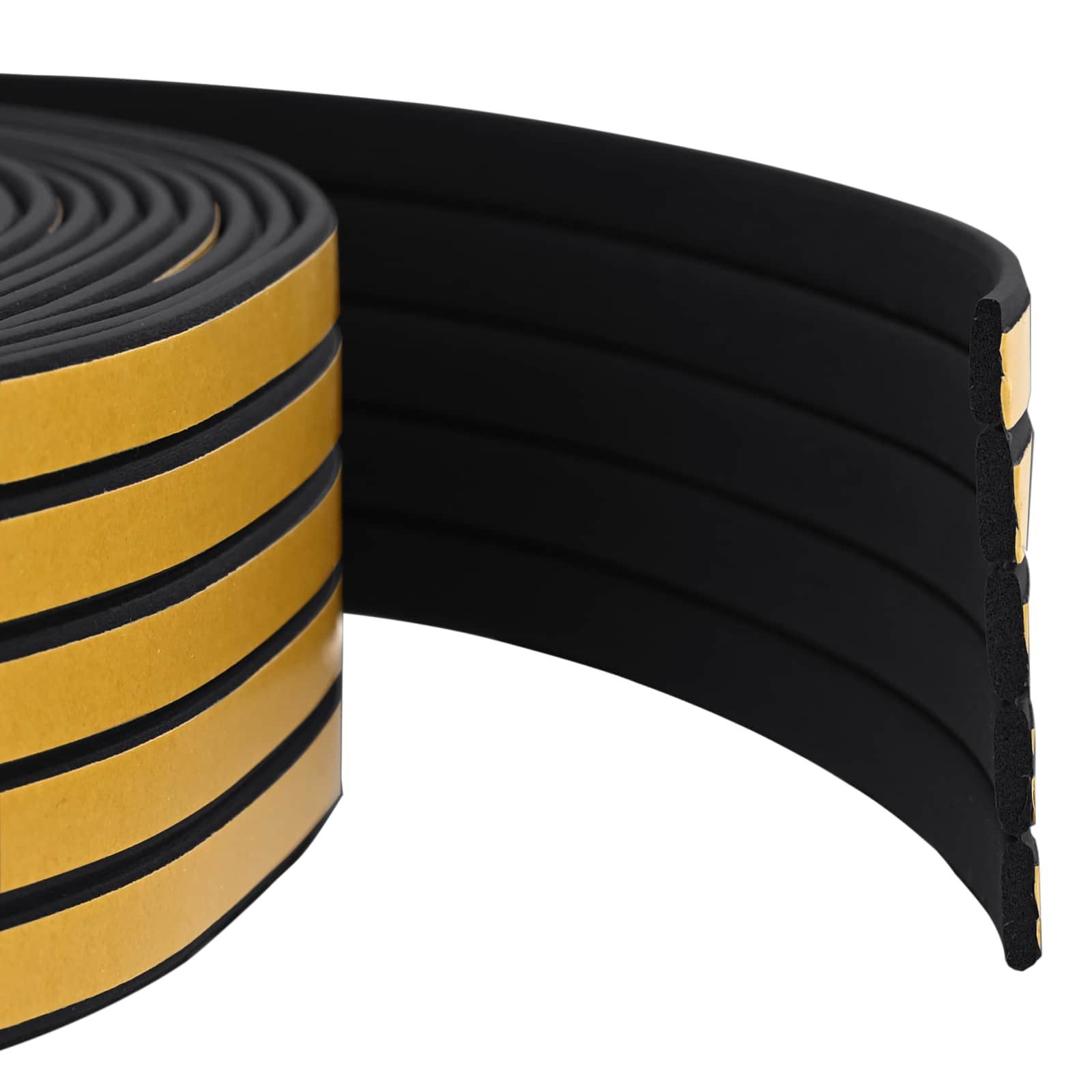 vidaXL Markise Selbstklebende Fensterdichtung Schwarz 8 x 2 mm 50 m (1-St)
