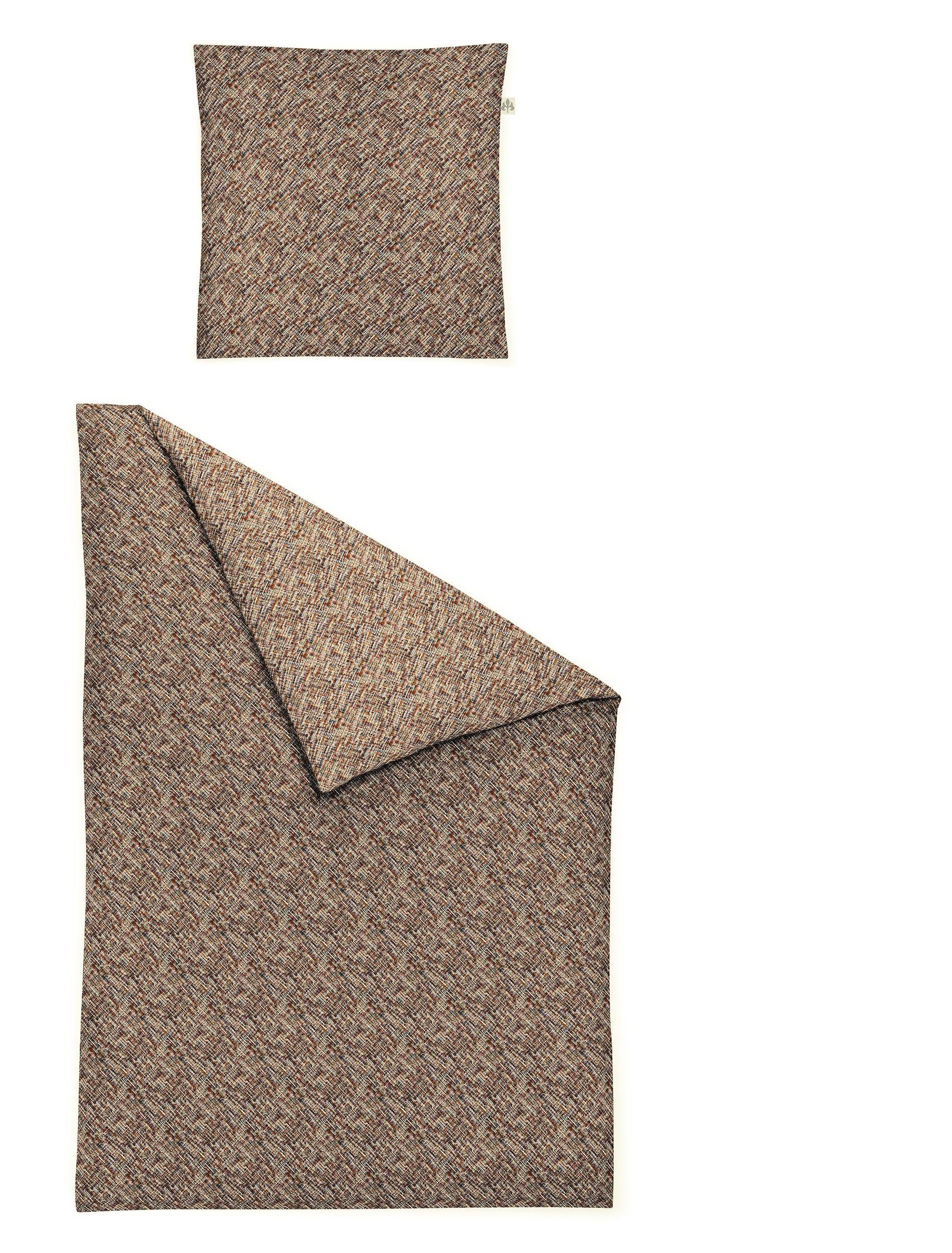 Irisette Bettwäsche Mink 8871, Biber, 2 teilig, einzigartige kuschelig weiche Winterbettwäsche
