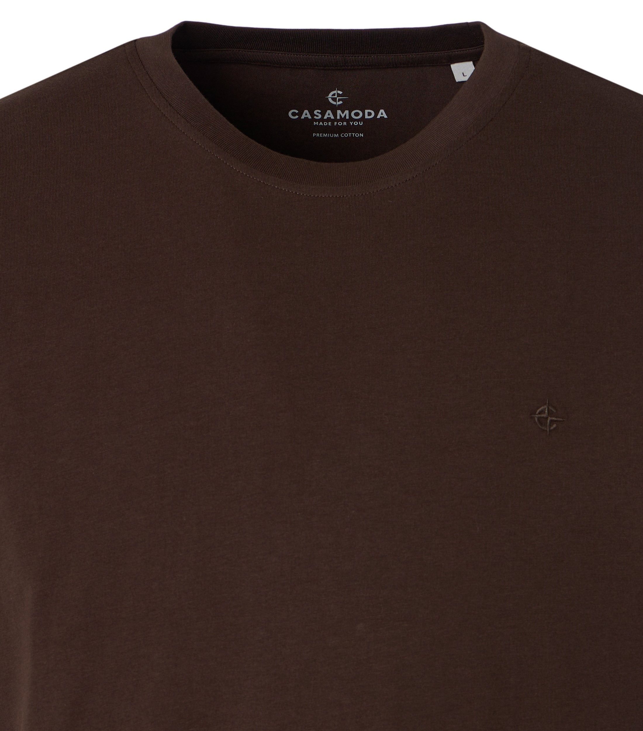 CASAMODA T-Shirt CASAMODA T-Shirt uni – Bild 3 von 4