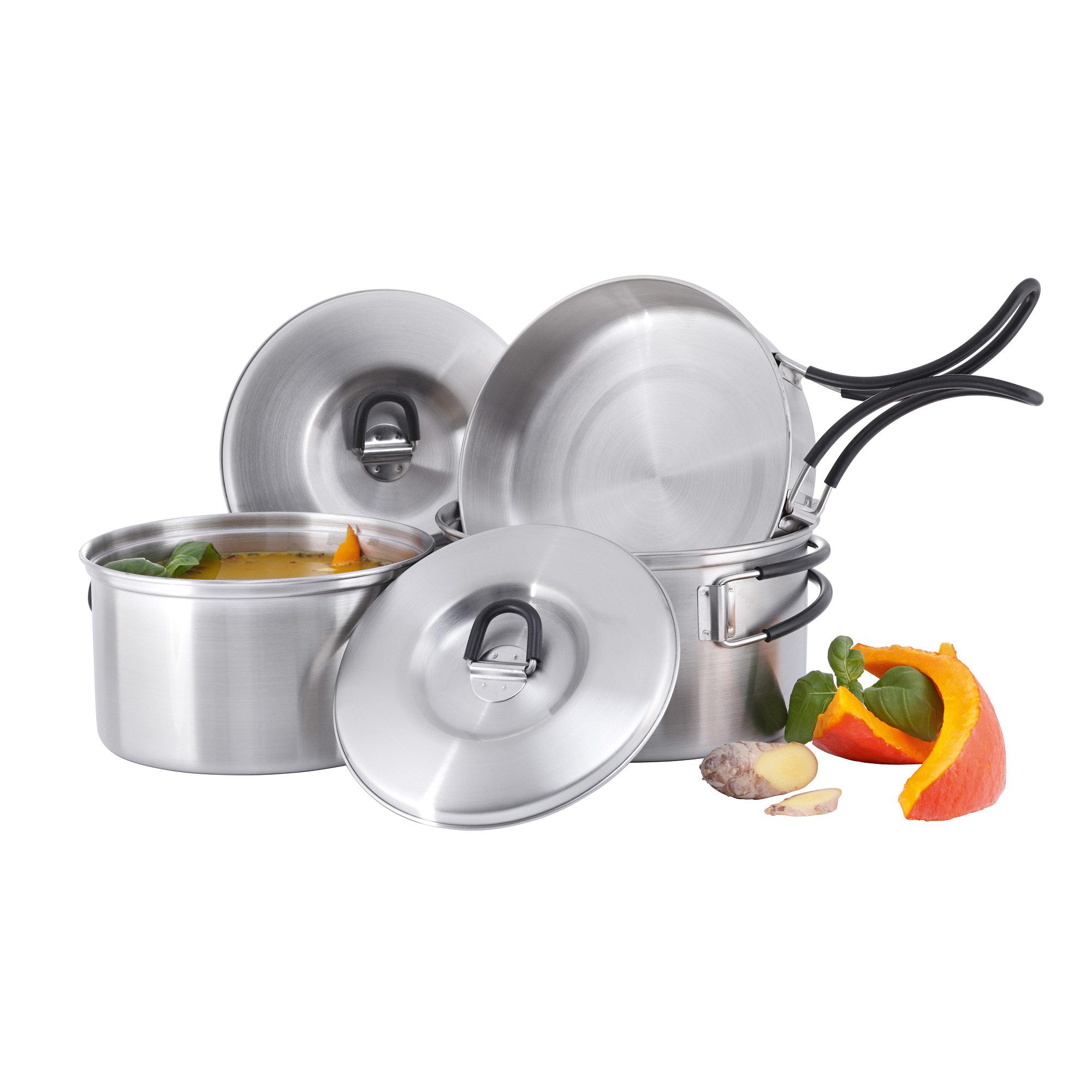 TATONKA® Geschirr-Set Cookset Regular Campinggeschirr-Set, Edelstahl 18/8