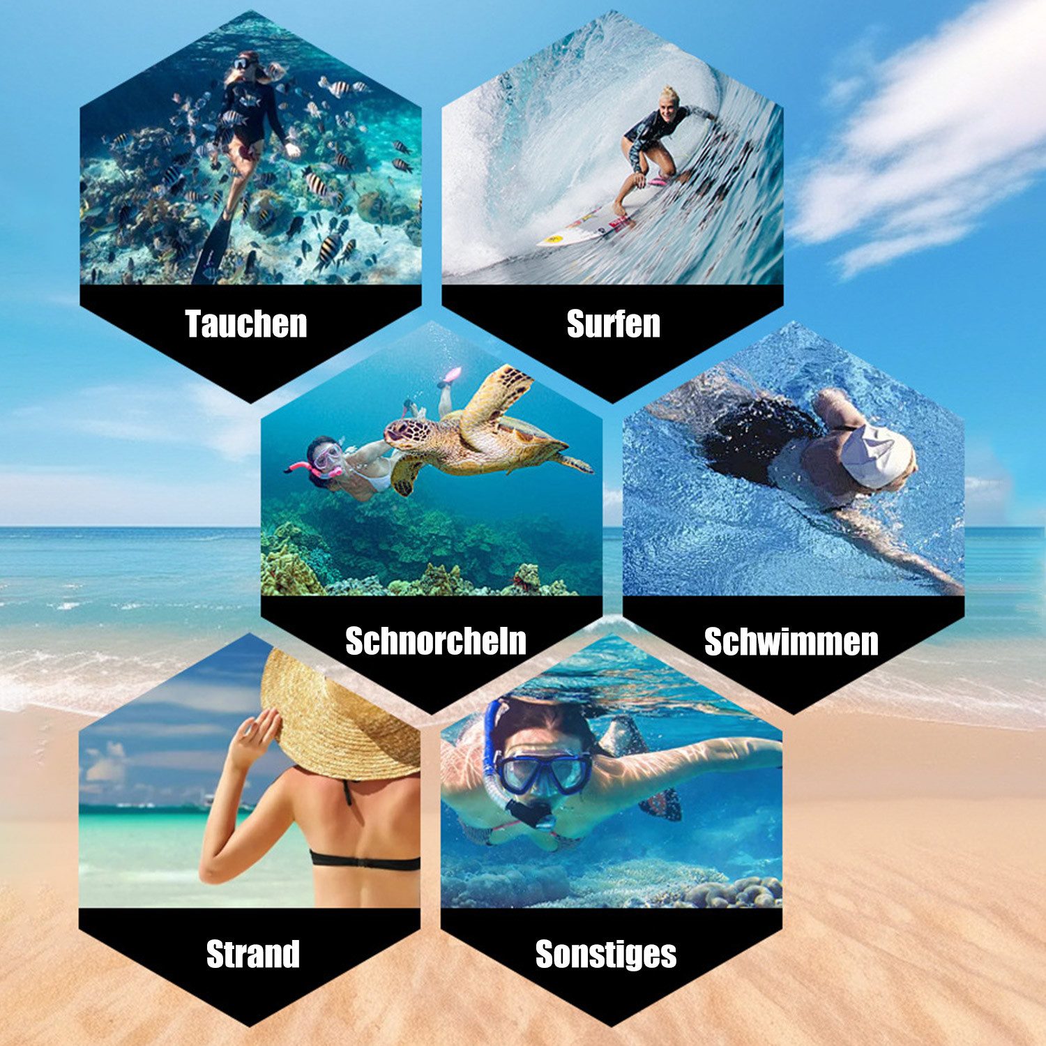 Refttenw Neoprenhandschuhe 3mm Neoprenhandschuhe,Wärmender Tauchhandschuhe,Anti-Rutsch