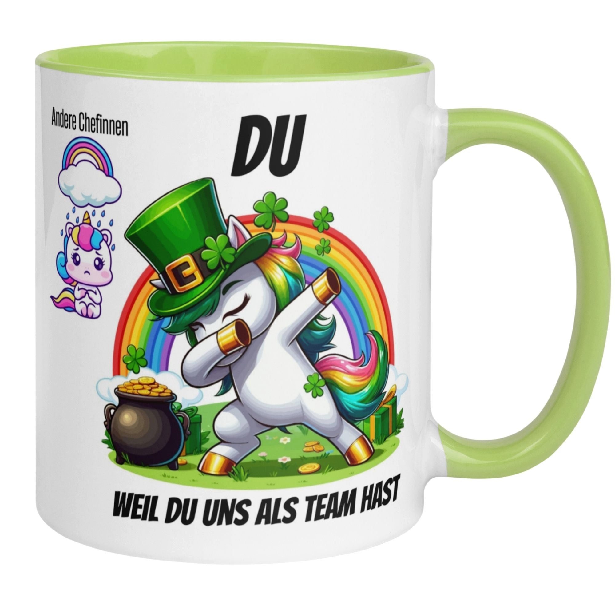 Momentals Tasse Chefin – „Weil du uns als Team hast“ – Geschenk Becher Beste Chefin, Gratis Versand · Links-&Rechtshänder · Spülmaschinenfest