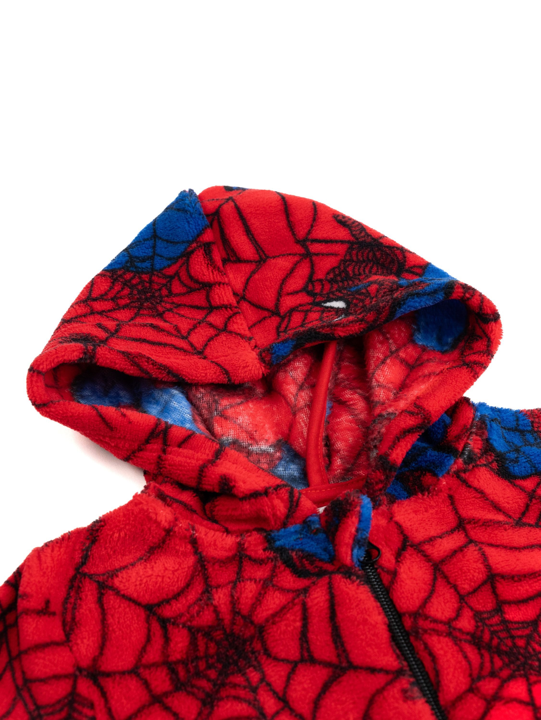 United Labels® Jumpsuit Marvel Spiderman Jumpsuit mit Kapuze Overall Pyjama Schlafanzug