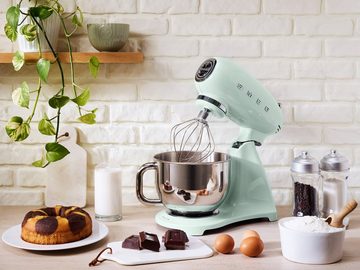 Smeg Küchenmaschine SMF03PGEU Pastellgrün, 800 W, 4,8 l Schüssel