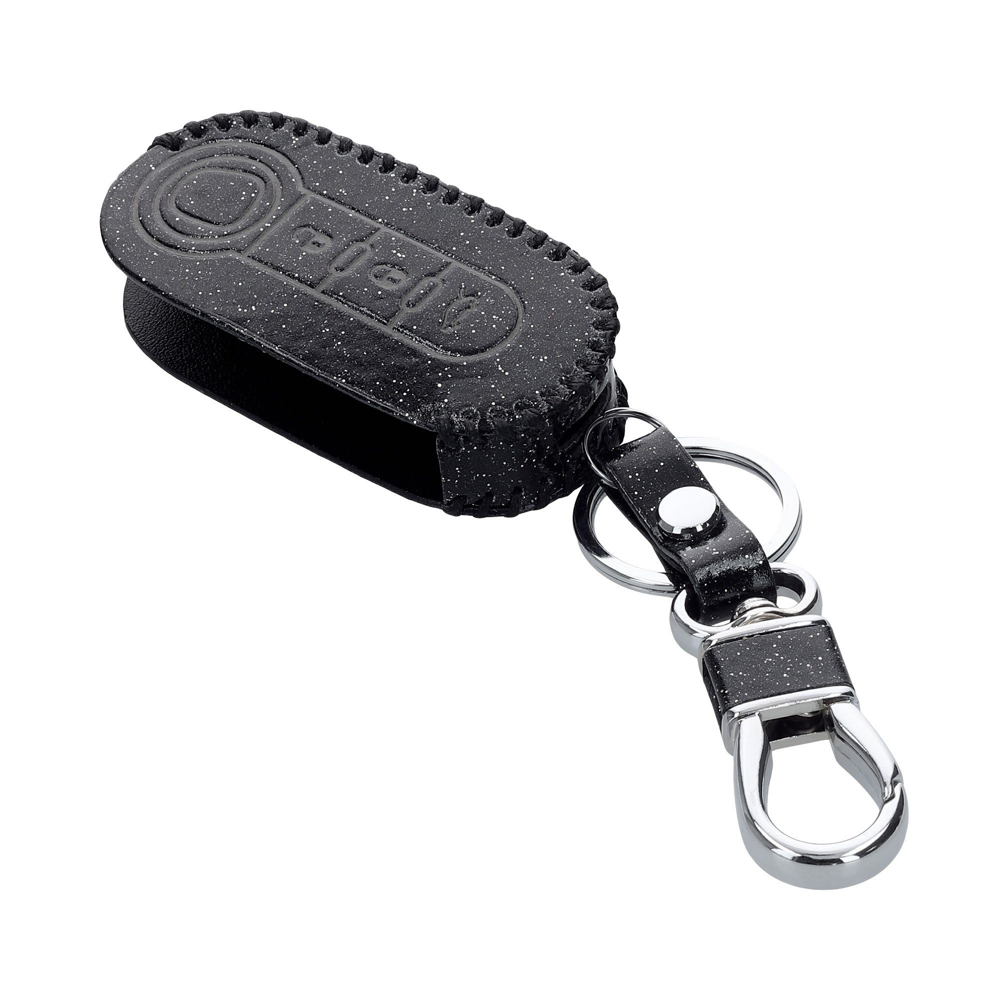 kwmobile Cover Lancia, Schlüsselhülle für Schutzhülle Schwarz matt Schlüsseltasche Autoschlüssel Hülle Fiat Kunstleder