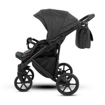 Knorrbaby Kombi-Kinderwagen Knorr Baby Kinderwagen Madeira - 2 in 1 Komplett-Set Anthrazit Grau