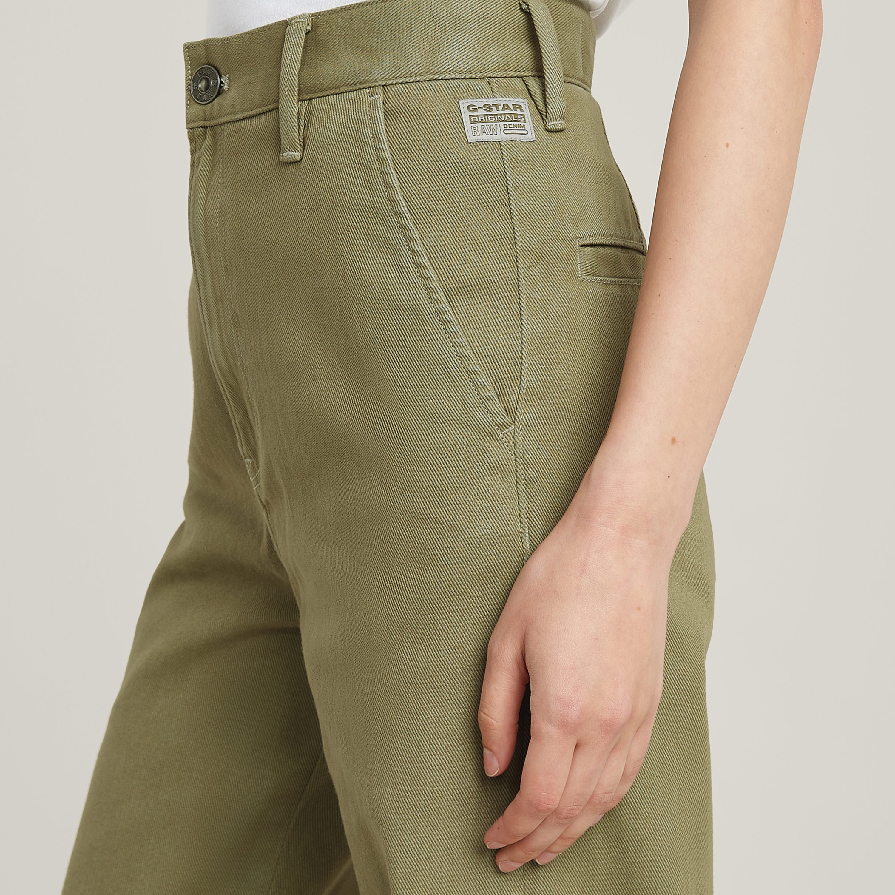 G-STAR Chinohose Deck 2.0 High Loose Chino wmn mit Paspeltaschen – Bild 4 von 5