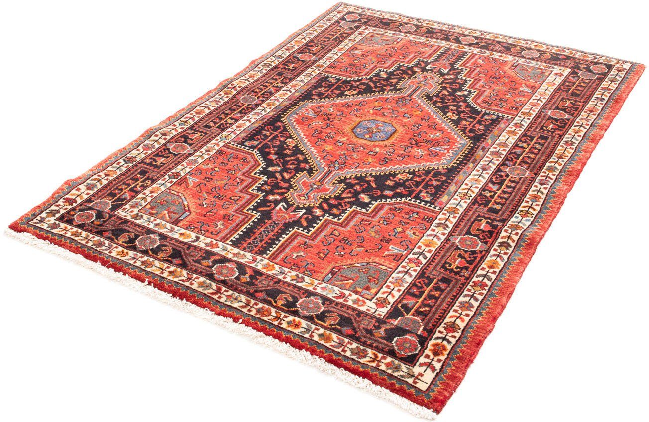 Orientteppich Perser - Nomadic - 160 x 115 cm - rot, morgenland, rechteckig, Höhe: 10 mm, Wohnzimmer, Handgeknüpft, Einzelstück mit Zertifikat