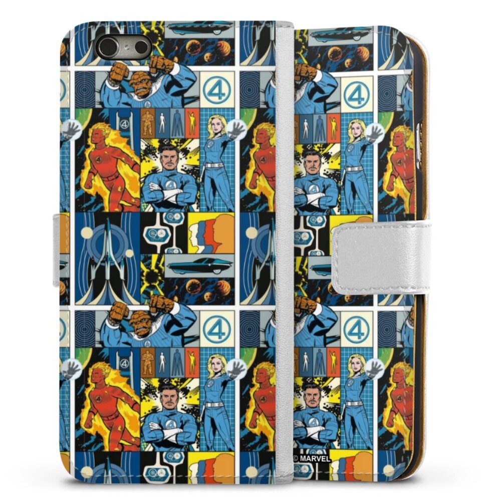 DeinDesign Handyhülle Marvel The Fantastic Four Offizielles Lizenzprodukt, Apple iPhone 6s Hülle Handy Flip Case Wallet Cover Handytasche Leder