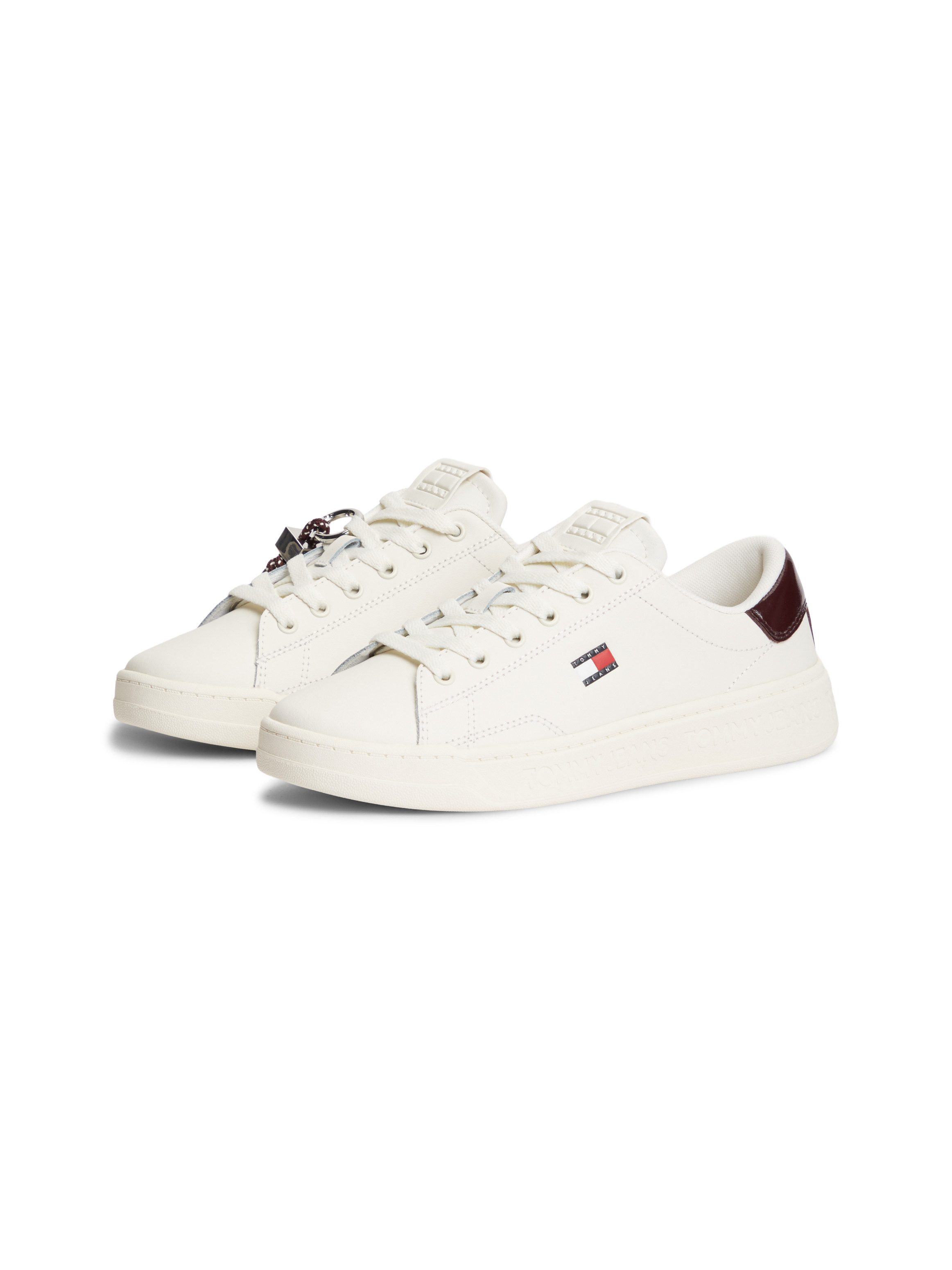 Tommy Jeans TJW LOGO SNEAKER Plateausneaker Schnürer, Freizeitschuh, Halbschuh mit Label Flagge