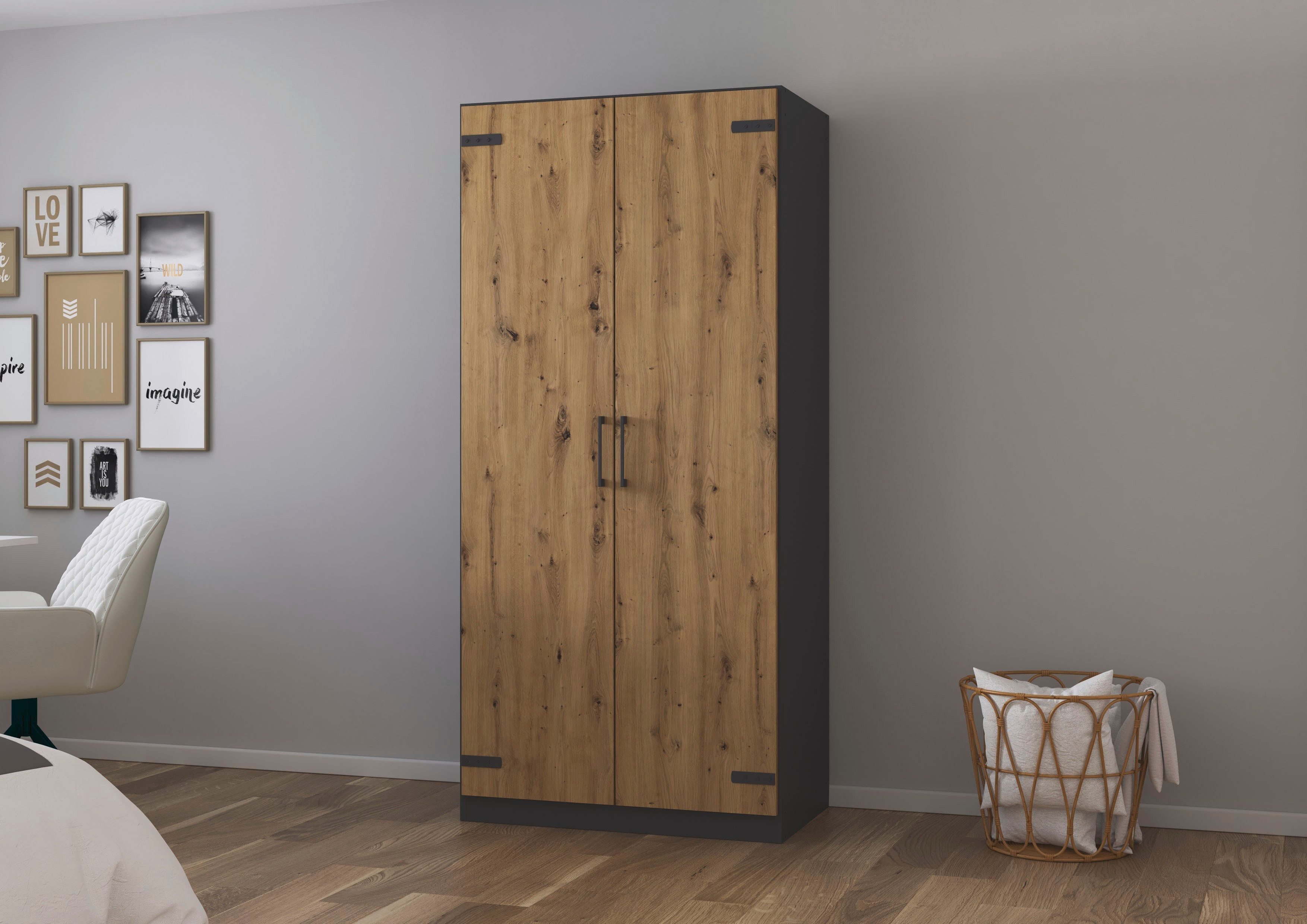 rauch Drehtürenschrank Kleiderschrank Jugendzimmer Kinderzimmer Stauraum To günstig online kaufen