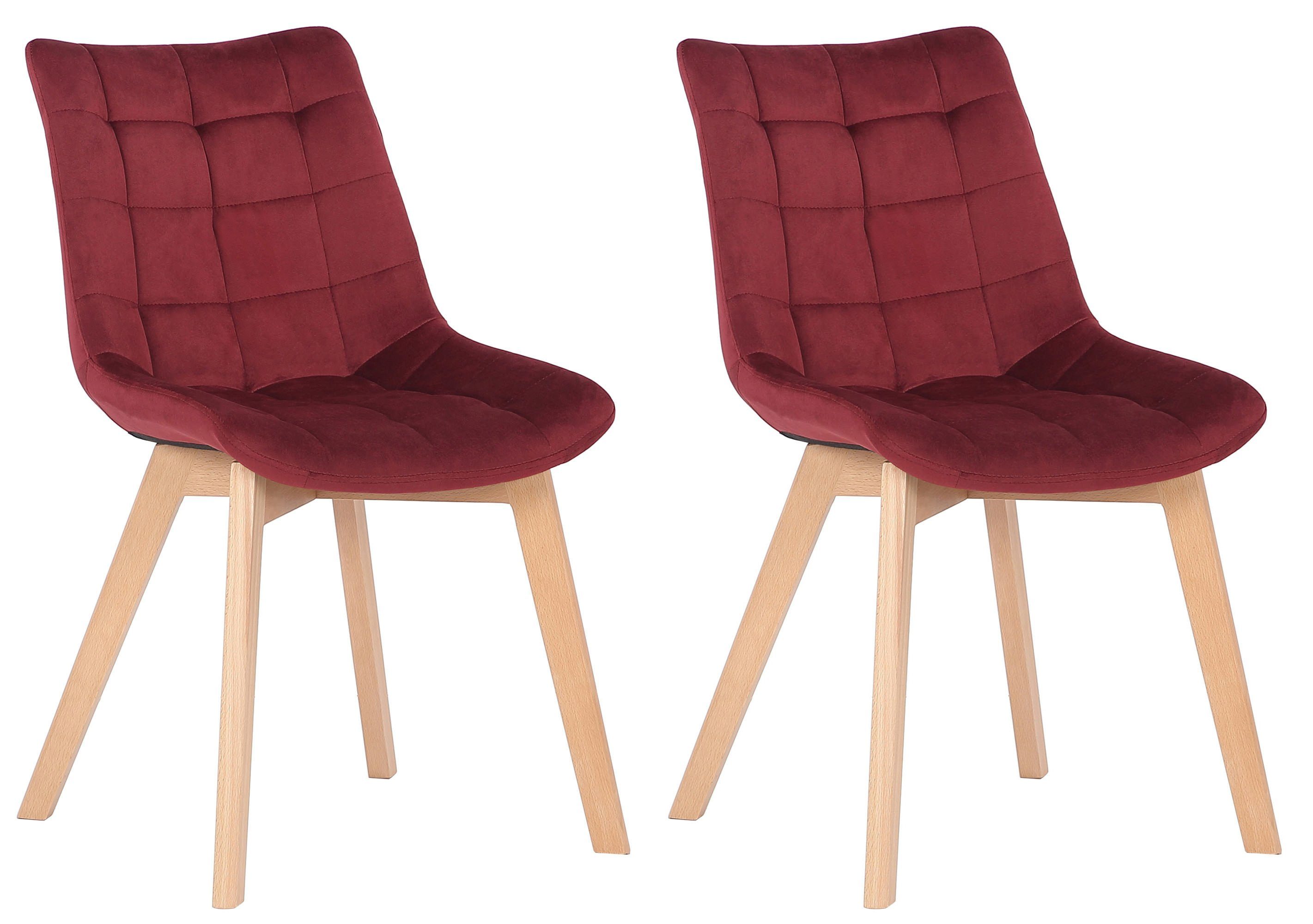 CLP Esszimmerstuhl Passaic Samt (2er Set), günstig online kaufen