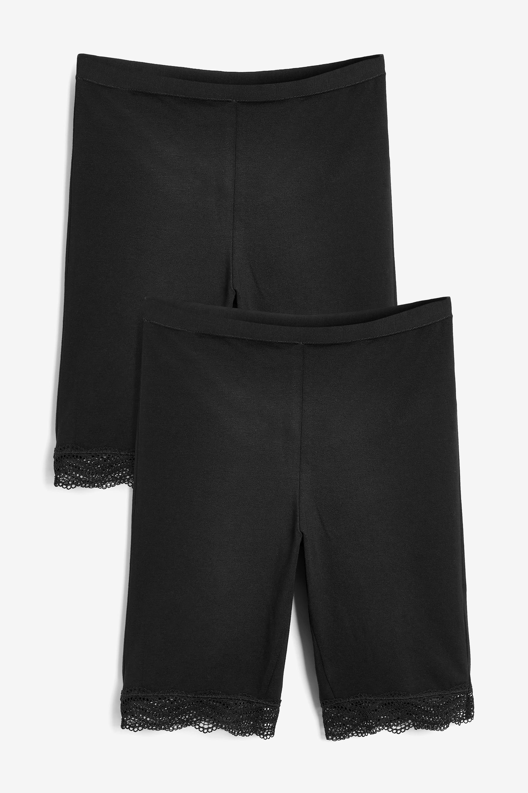 Next Formstring Anti-Scheuer-Shorts aus Baumwollgemisch im (2-St) Black