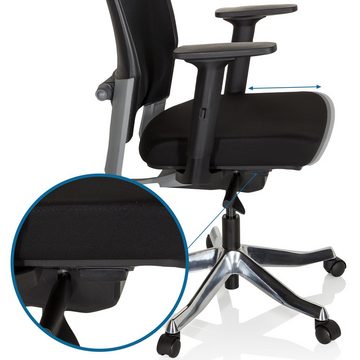 hjh OFFICE Drehstuhl Profi Bürostuhl IKAST I Stoff/Netzstoff (1 St), Schreibtischstuhl ergonomisch