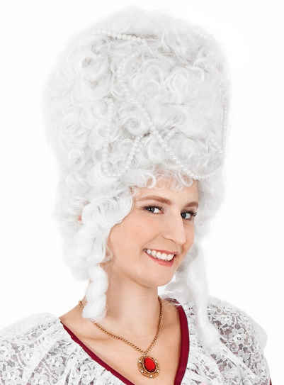 Maskworld Kostüm-Perücke Madame Pompadour, Historische Rokoko Perücke für Damen