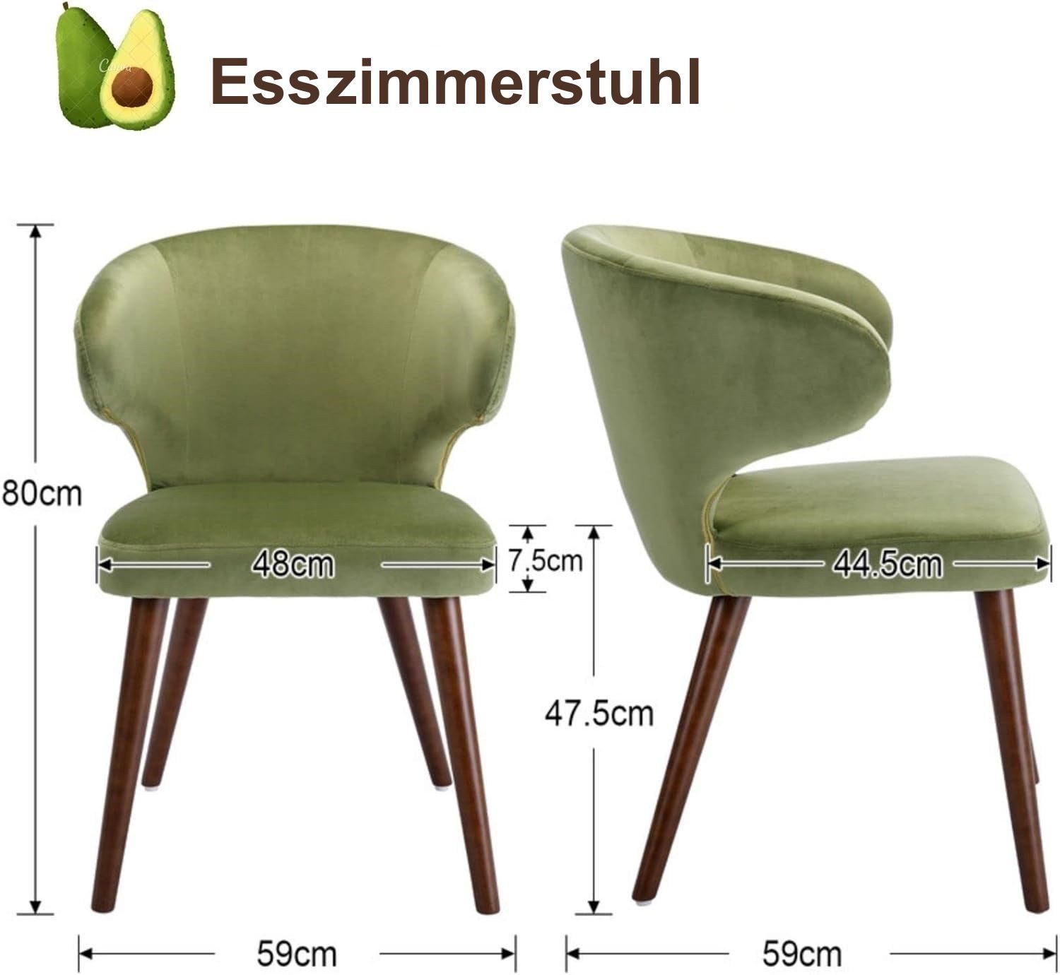 WAHSON OFFICE CHAIRS Esszimmerstuhl 2/4er Set Küchenstühle, Polsterstuhl mi günstig online kaufen
