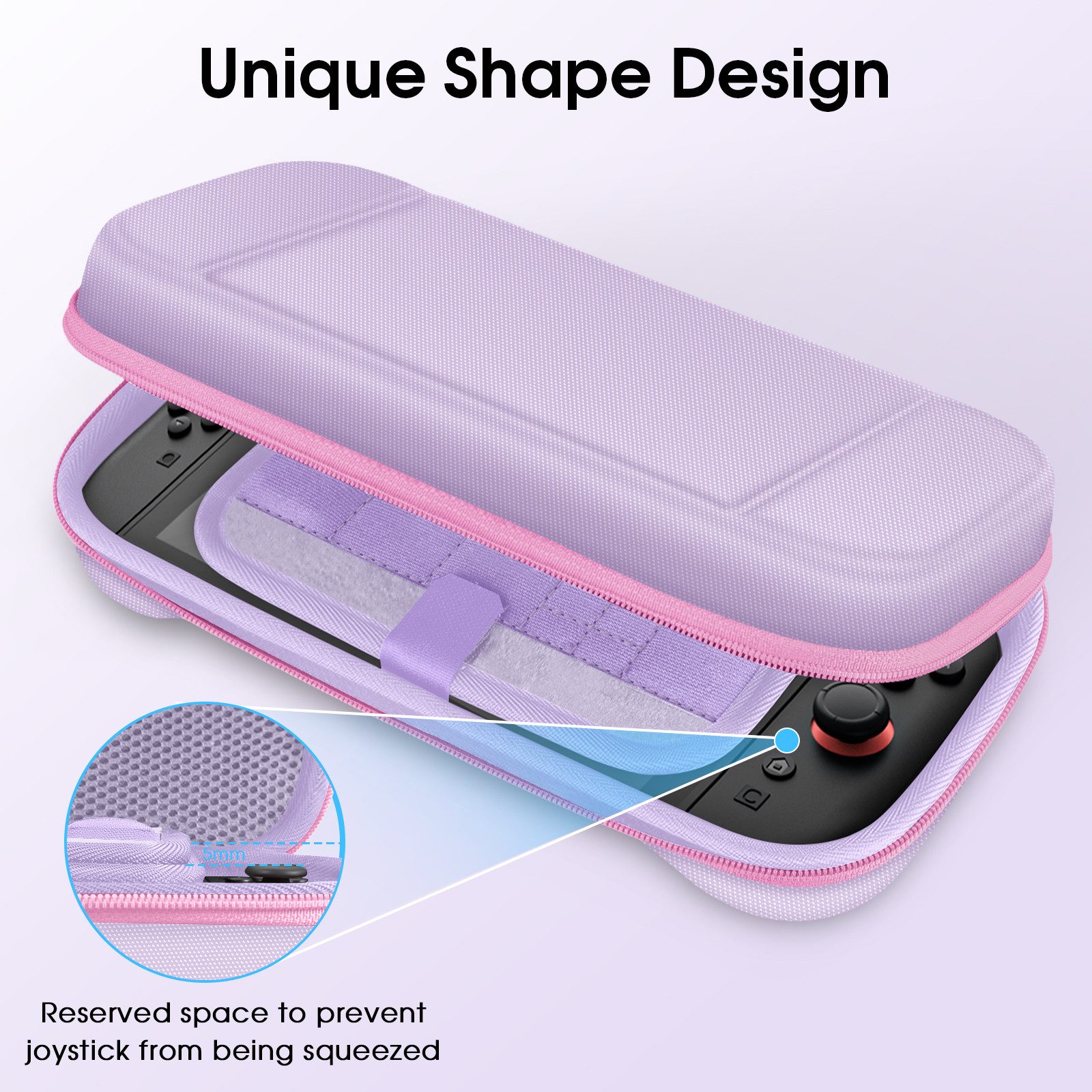 Fintie Nintendo-Schutzhülle Tasche für Nintendo Switch 2 (2025) - Tragetasche Aufbewahrungstasche, mit 19 Steckplätzen für Spielkarten und 2 Micro-SD-Kartenstec – Bild 4 von 5