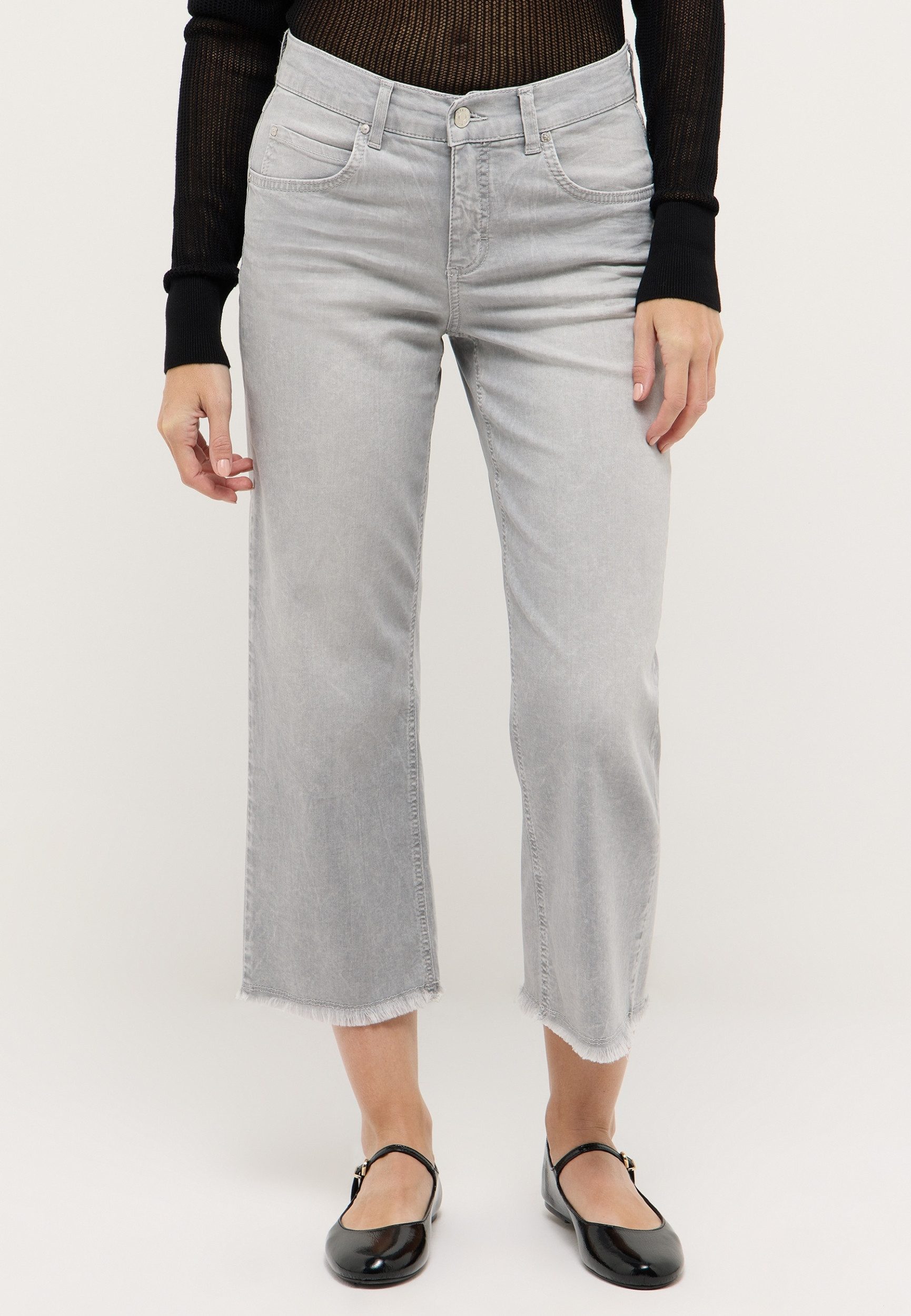 ANGELS Gerade Jeans LINN BOHO - Jeans mit weitem Bein - Damenjeans - Culotte