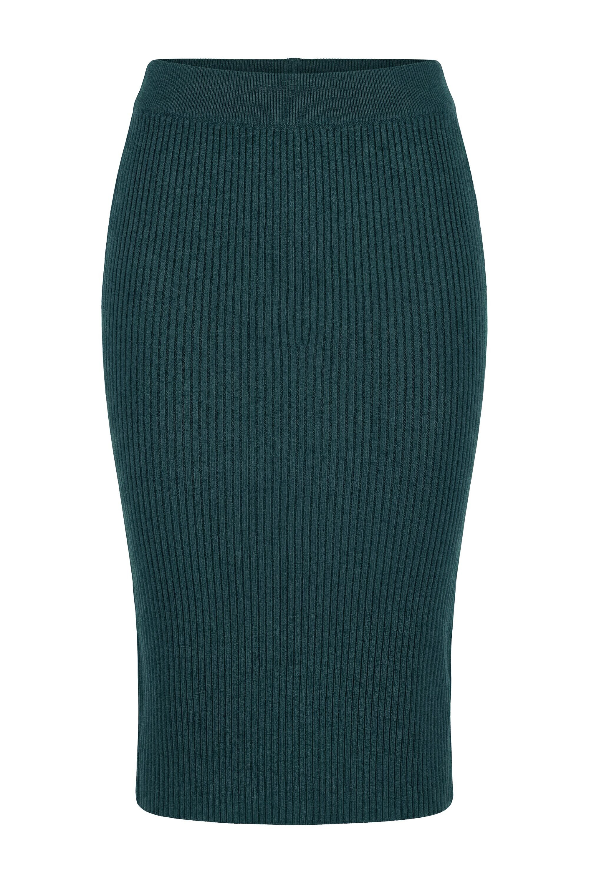 Studio Untold Schlupfrock Strickrock Slim Fit Midilänge Elastikbund günstig online kaufen