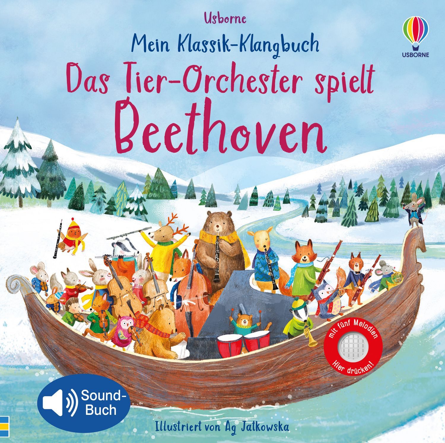 Kinderbuch Mein Klassik-Klangbuch: Das Tier-Orchester spielt Beethoven mit 5 Melo Sam Taplin