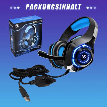 Novzep Gaming Headset für PS4 PS5 PC Xbox Series,3.5 mm Deep Bass Stereo Headset