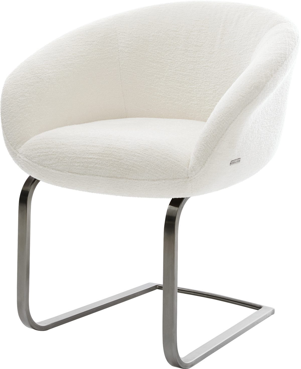 DELIFE Polsterstuhl Vinka-Flex, mit Armlehnen Freischwinger günstig online kaufen