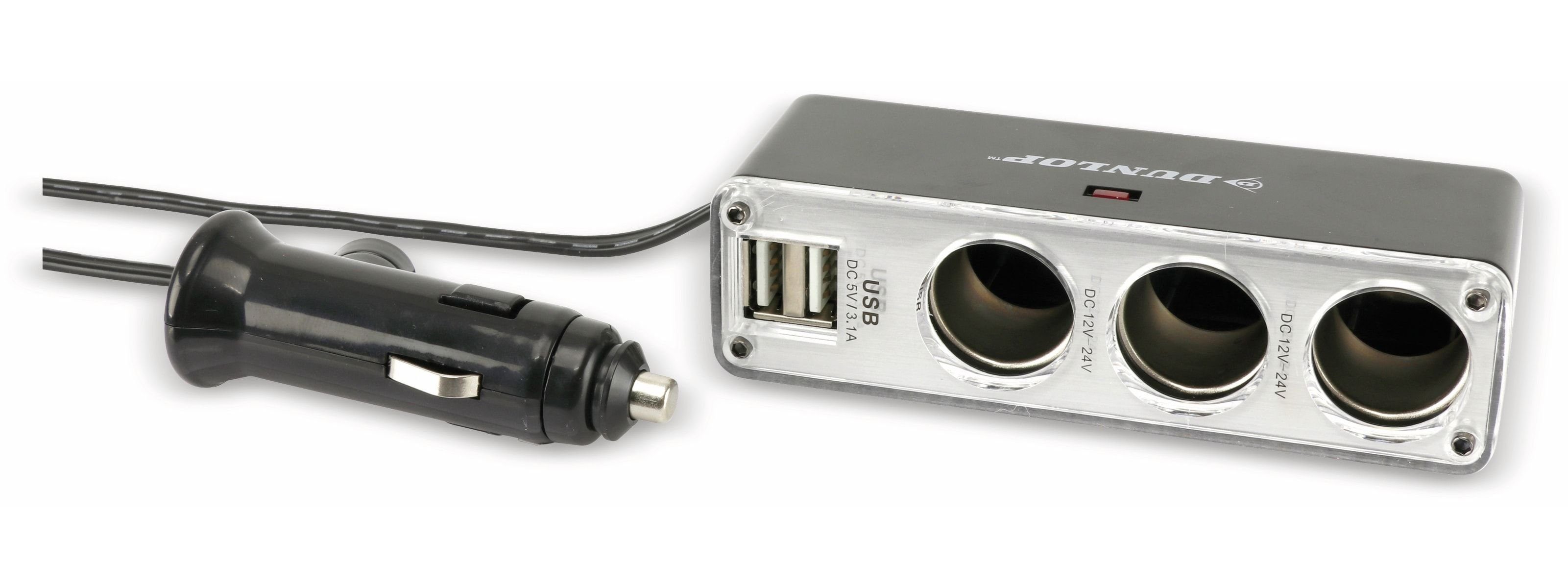 IWH Dual USB Auto Ladegerät 3IN1 12/24V / 1,5A-3,4A