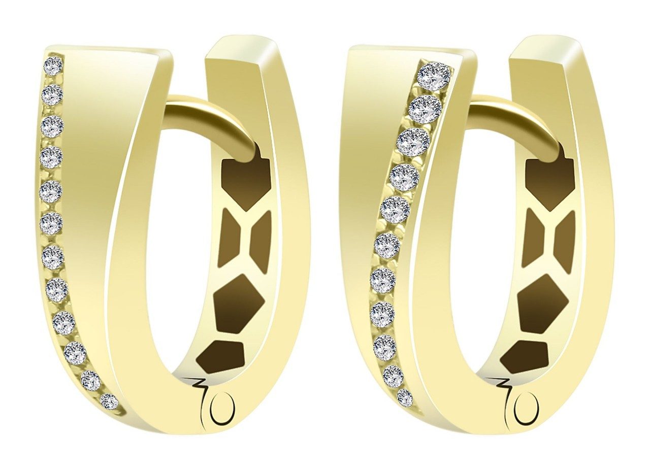 Adelia´s Paar Creolen Neuheit 2025 - Damen Creolen aus Gold 333 und Zirkoni günstig online kaufen