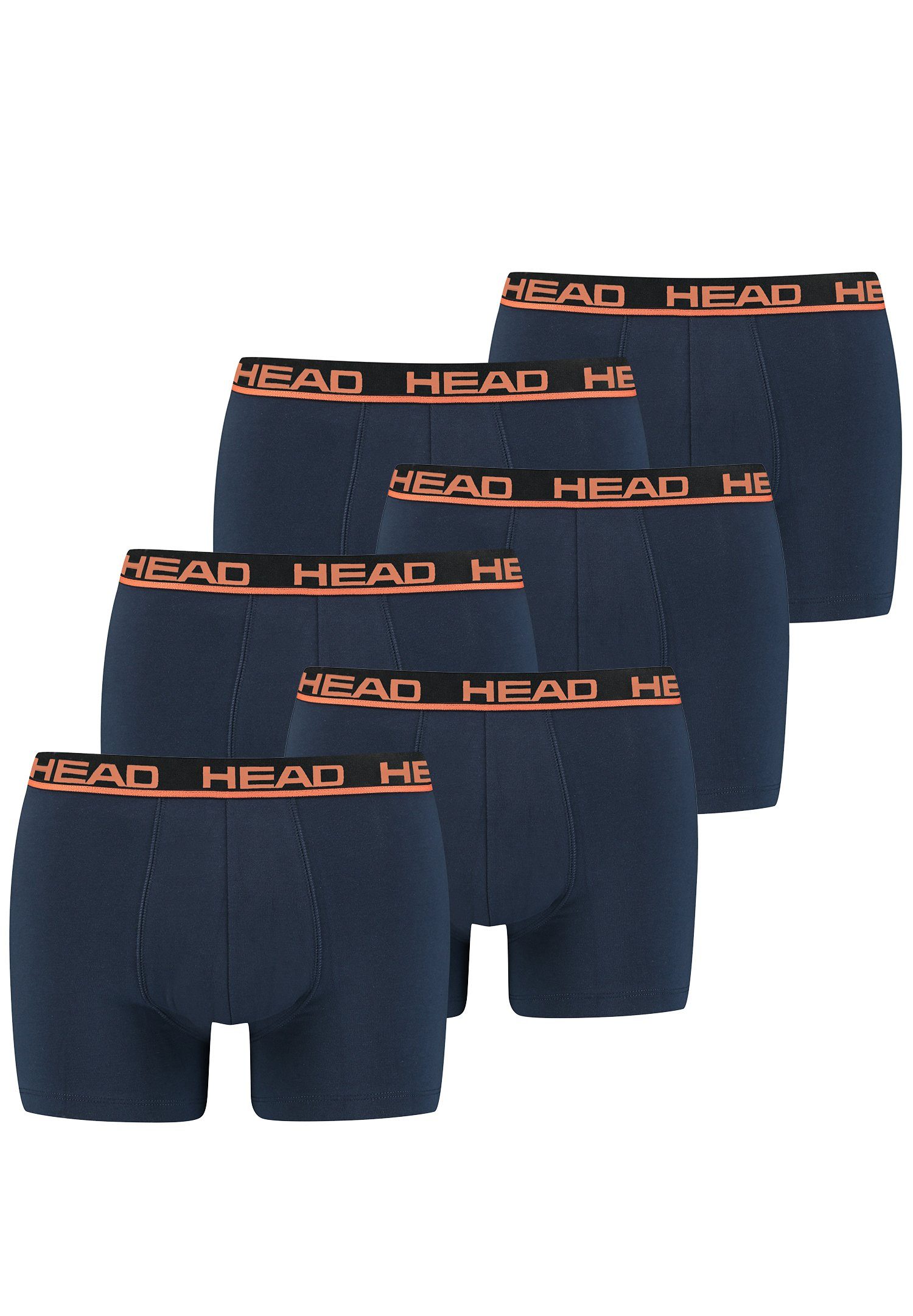 Head Boxershorts Head Basic Boxer 6P (Spar-Set, 6-St., 6er-Pack) 010 - Blue / Orange