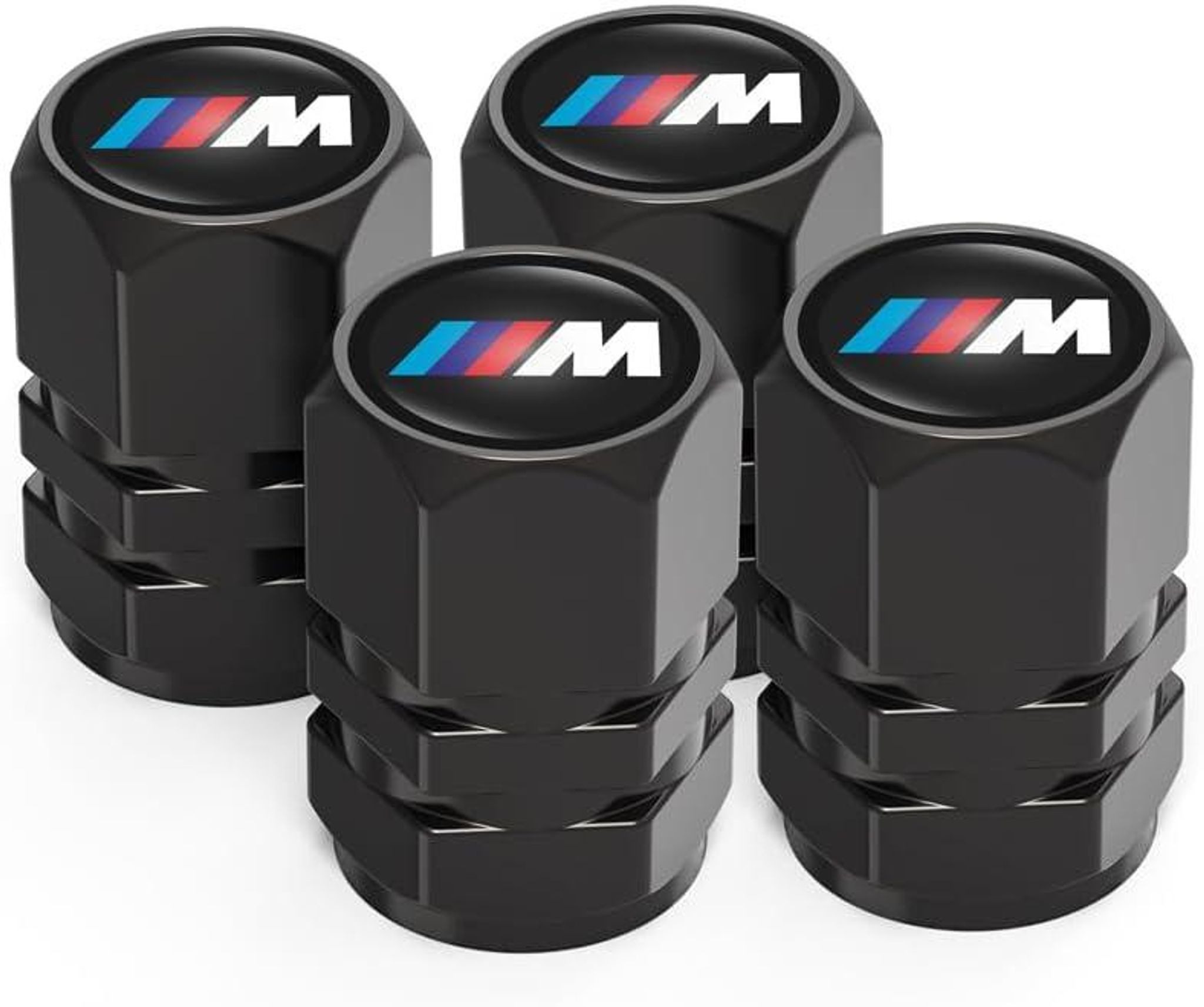FELIXLEO Aufkleber 4x Ventilkappen für BMW M M2 M3 M4 M5 X1 X3 X5 X6 Autoventil Kappe