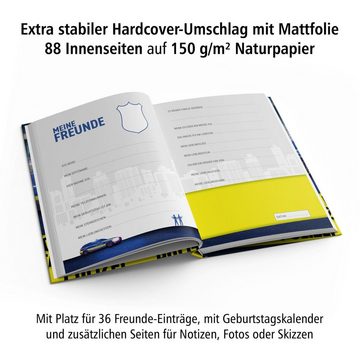 itenga Notizbuch itenga Freundebuch Polizei DIN A5, 88 Seiten 150g Naturpapier
