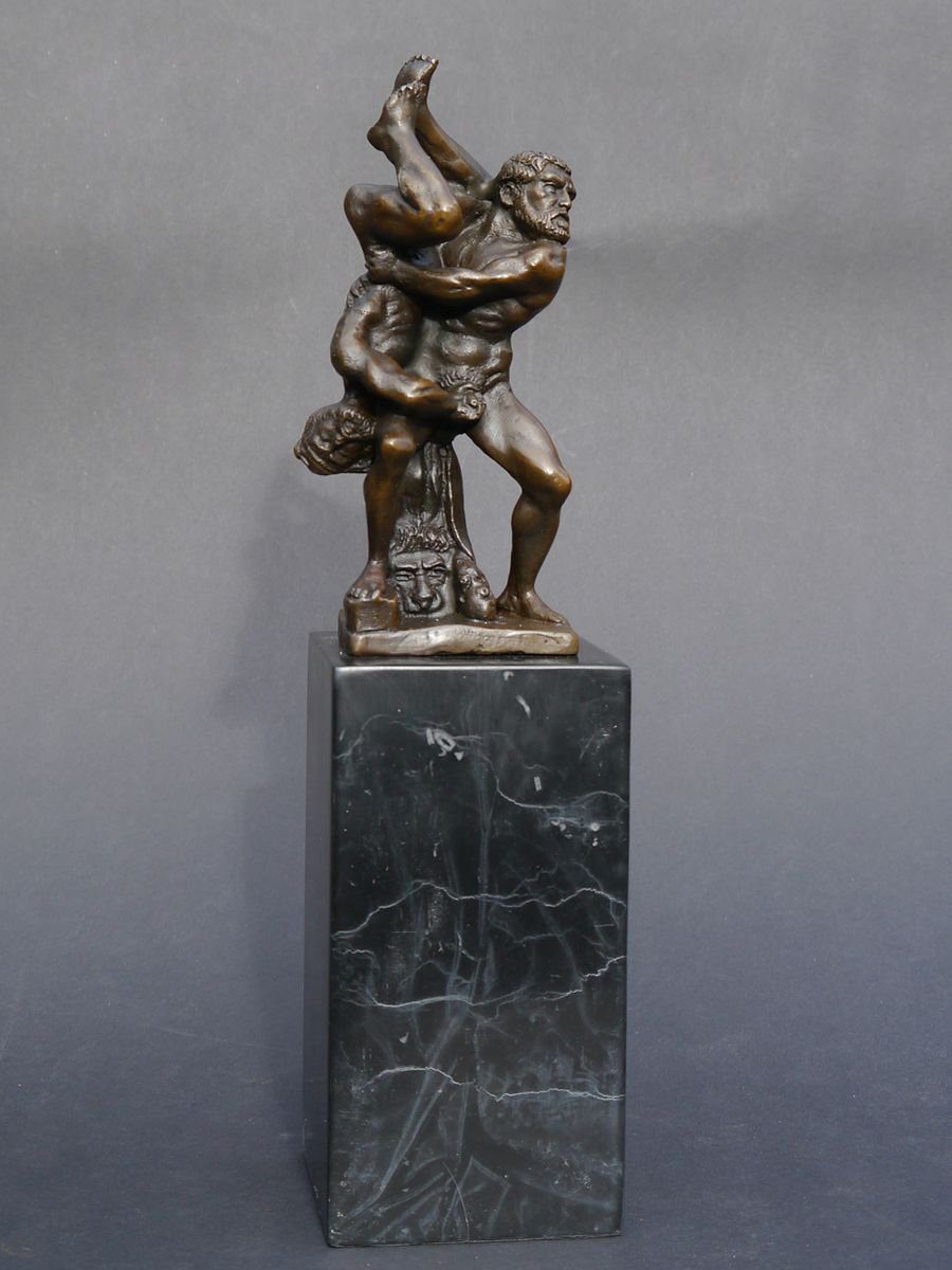 Diomedes Skulptur Bronze AFG Kampf und Dekoobjekt im Herkules Figur