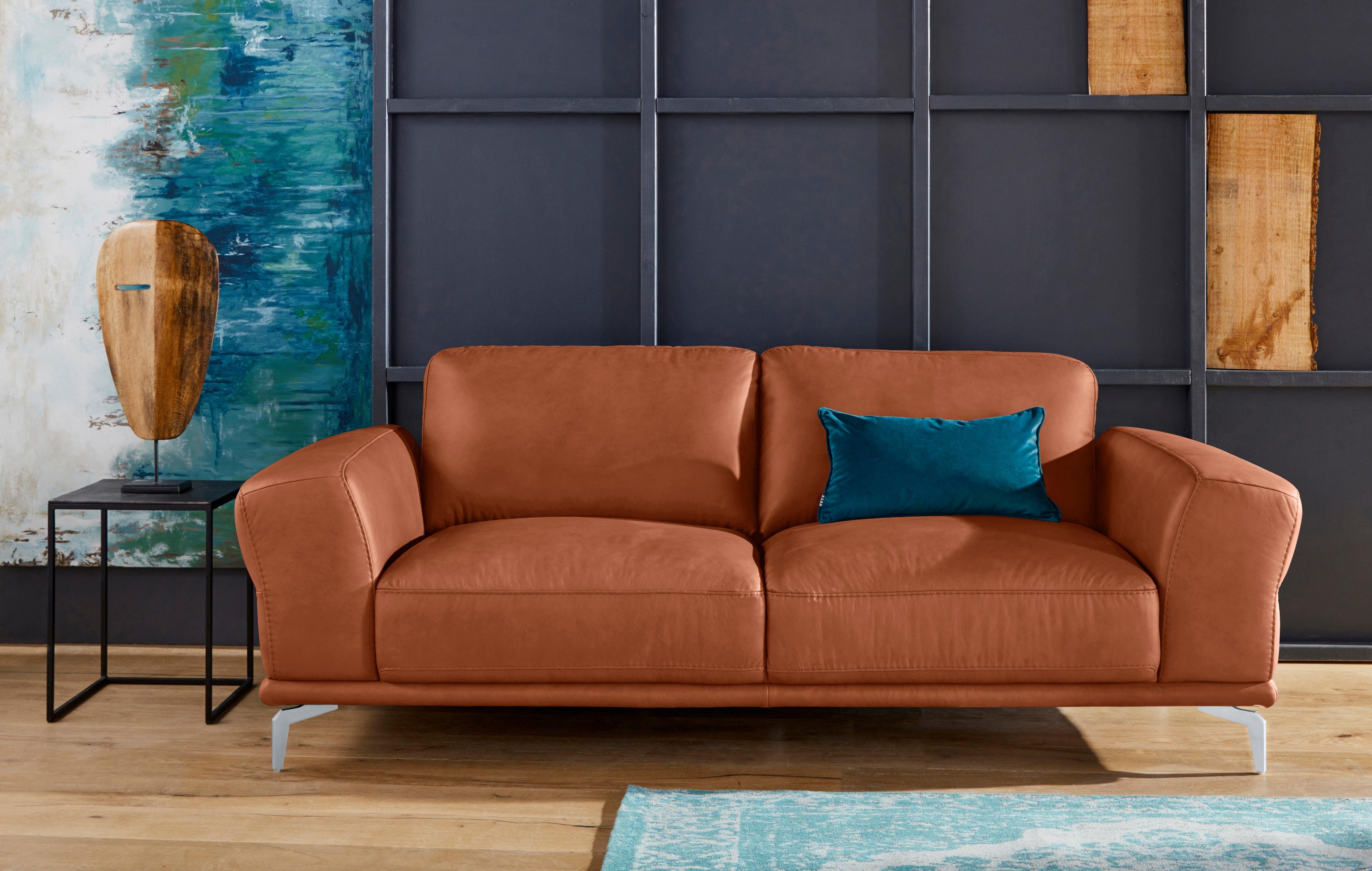 W.SCHILLIG 2,5-Sitzer montanaa, mit Metallfüßen in Silber matt, Breite 212 cm