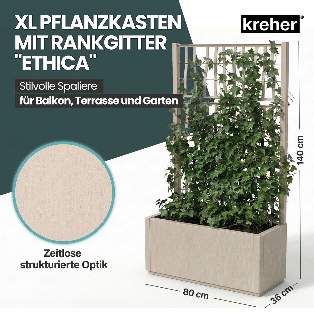 Kreher Spalier 'Ethica' in Struktur Optik (breite Version) in verschiedenen Farben