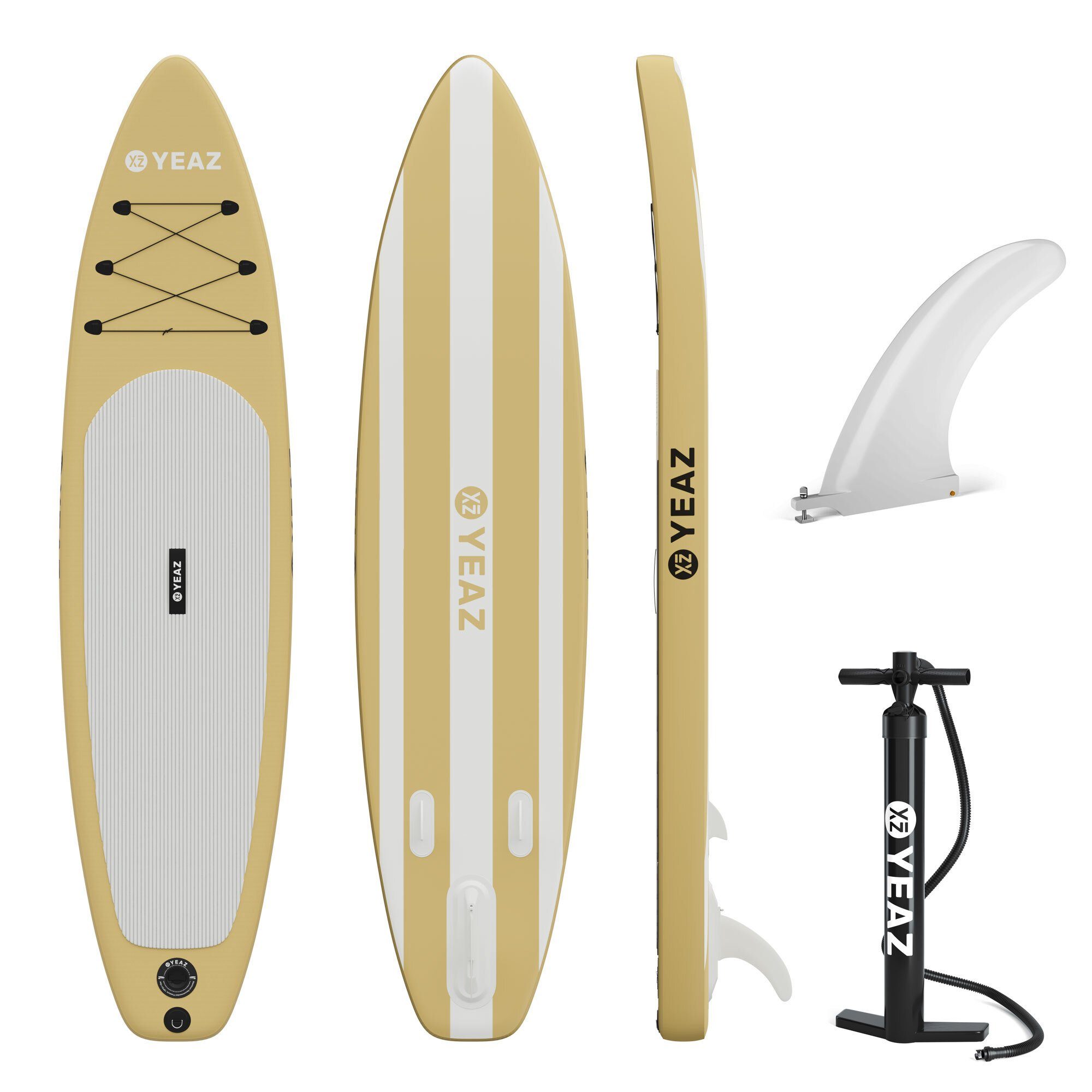 YEAZ Inflatable SUP-Board LE CLUB - EXOTRACE PRO - sup board, Inflatable SUP Board, (Set), inkl. Zubehör wie Finne und Handpumpe