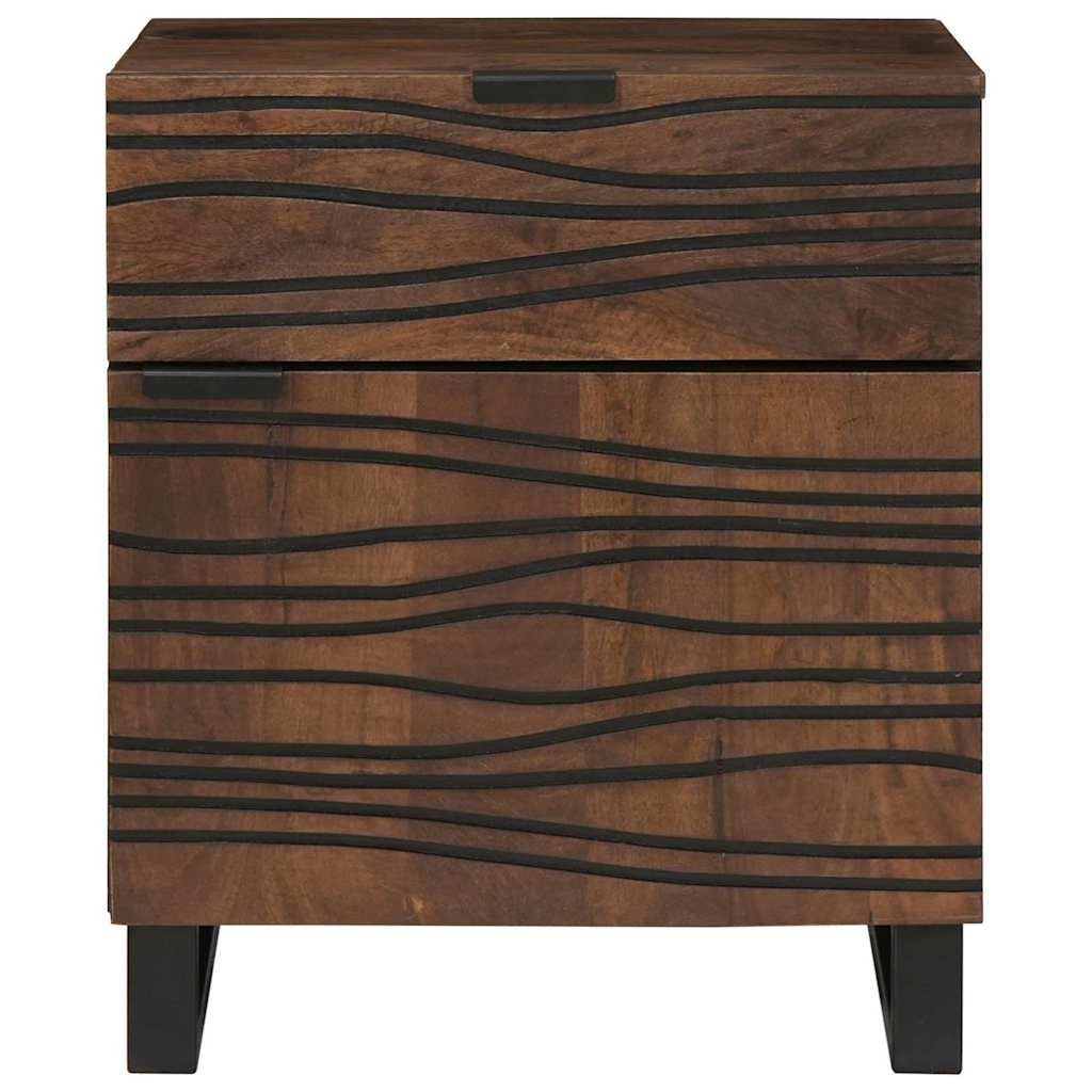 vidaXL Nachttisch Nachttisch Walnuss 50 x 33 x 60 cm Holzwerkstoff (1-St)
