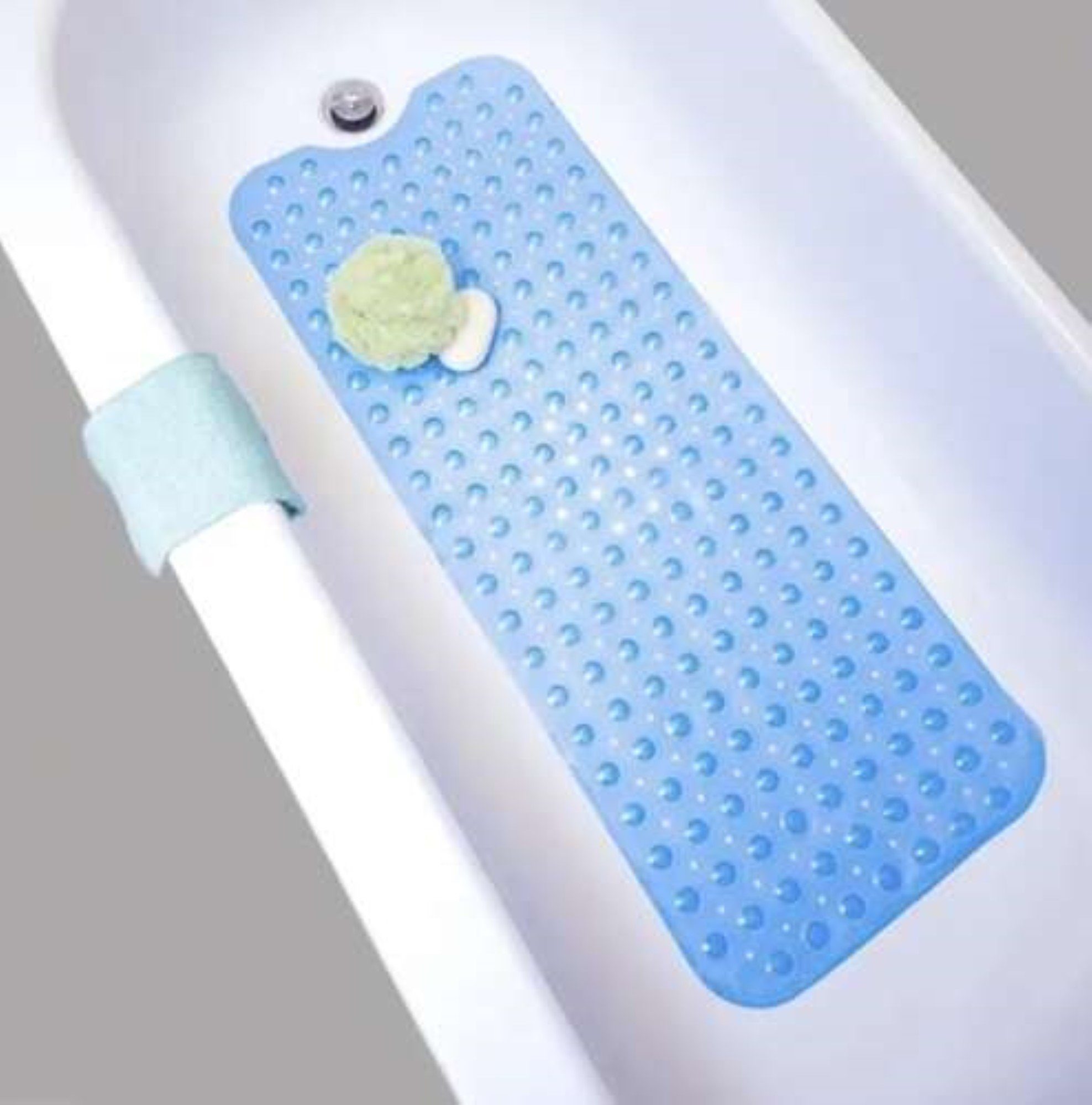 Ruhhy Badematte Rutschfeste Badewannematte Schimmelresitenz - 100 x 40 cm, rutschhemmend, beschichtet, sauggnäpfe, schnell trocknend, anti-rutschmatte, sichere  – Bild 3 von 5