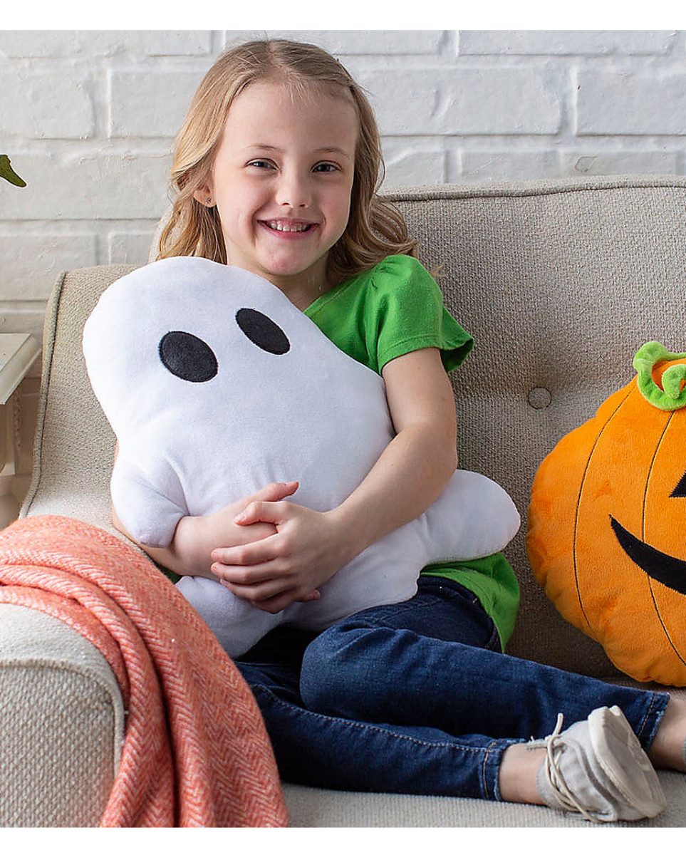 Horror-Shop Dekokissen Geist Plüschkissen als Halloween Deko 38cm