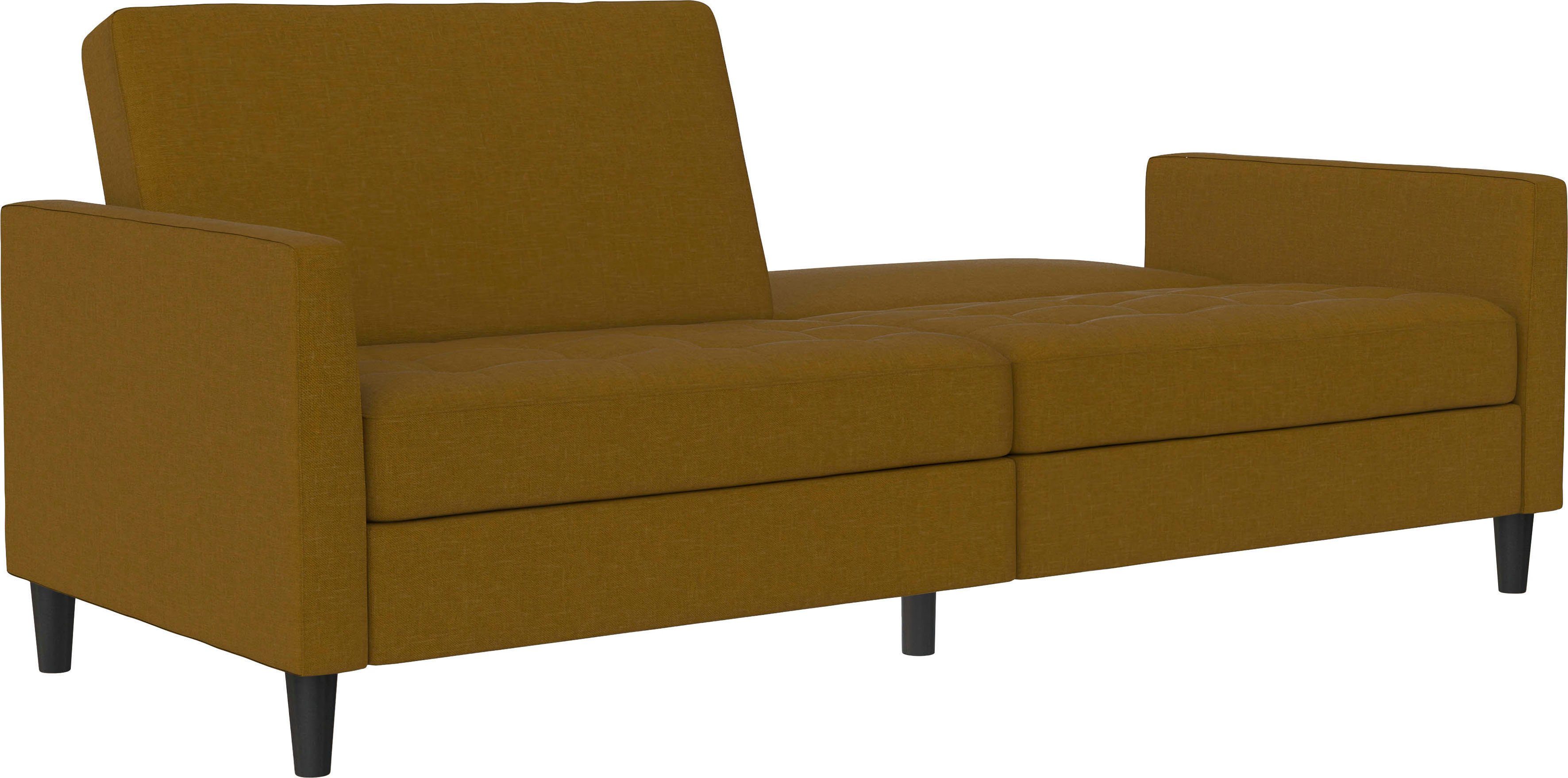 und Bett-Funktion Dorel Rückenlehne Sofa verstellbarer 3-Sitzer mit Presley, Home