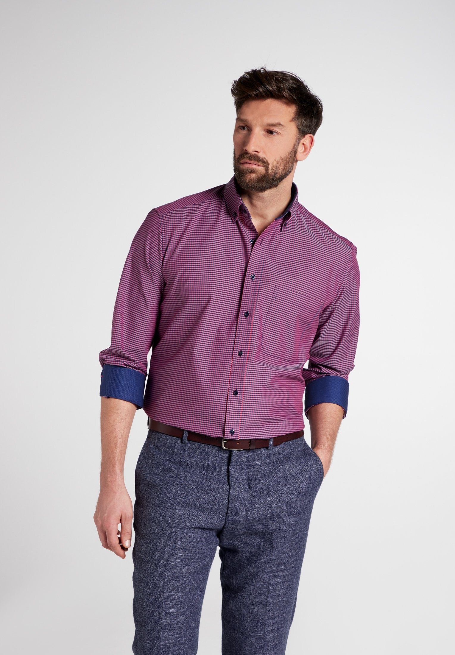 Eterna Langarmhemd COMFORT FIT NON IRON günstig online kaufen